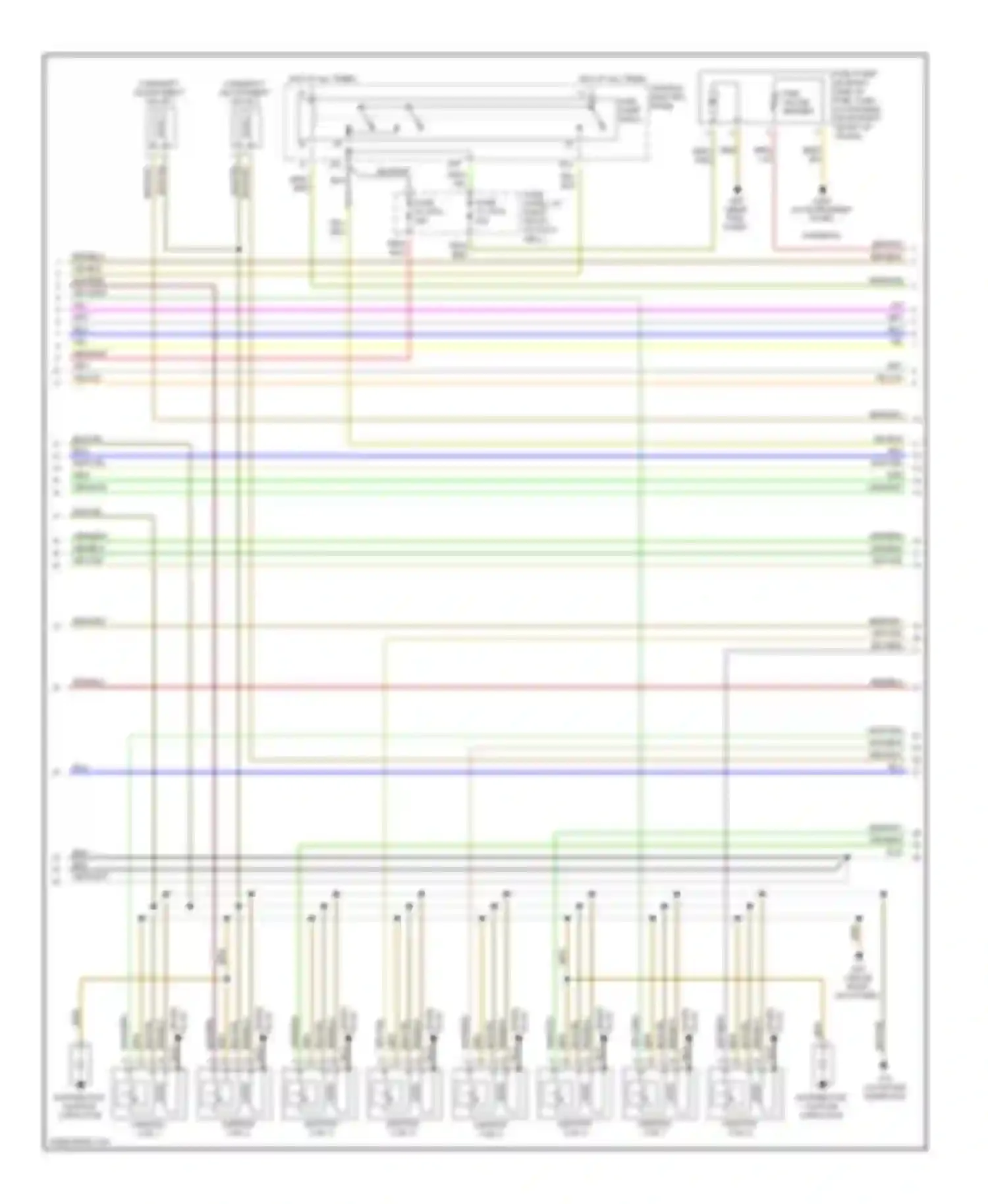 A8 Audi D3 (2002-2005): Wiring diagram engine performance 4.2l (3 of 4)