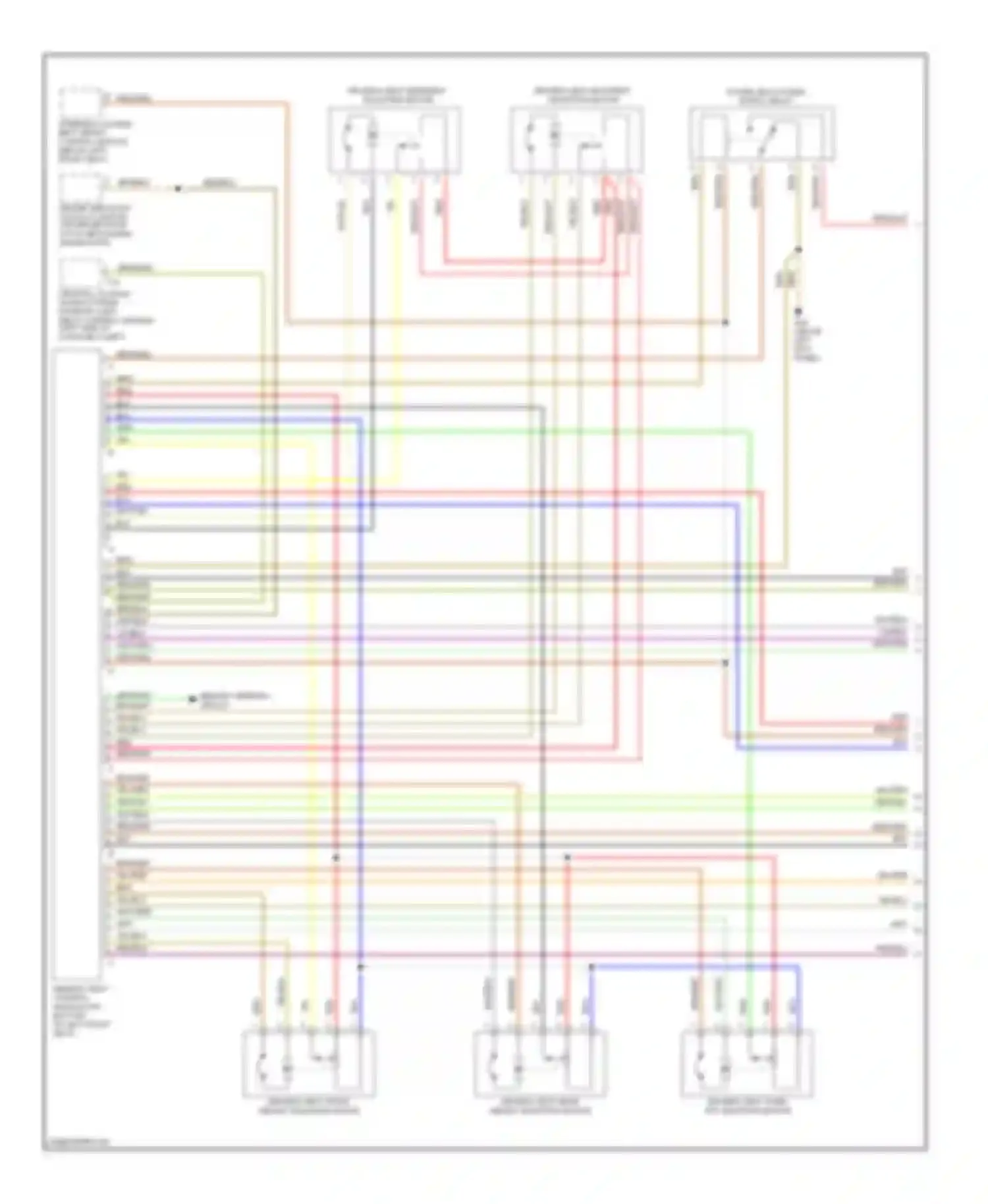 A8 Audi D3 (2002-2005): Driver"s memory seat circuit (1 of 2)