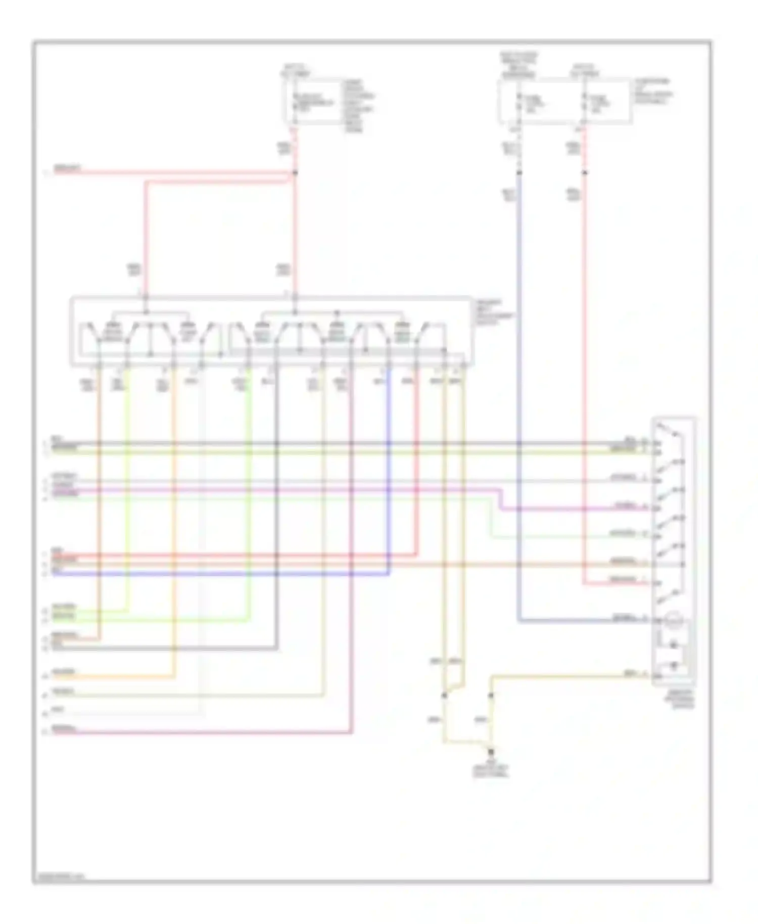 A8 Audi D3 (2002-2005): Driver"s memory seat circuit (2 of 2)