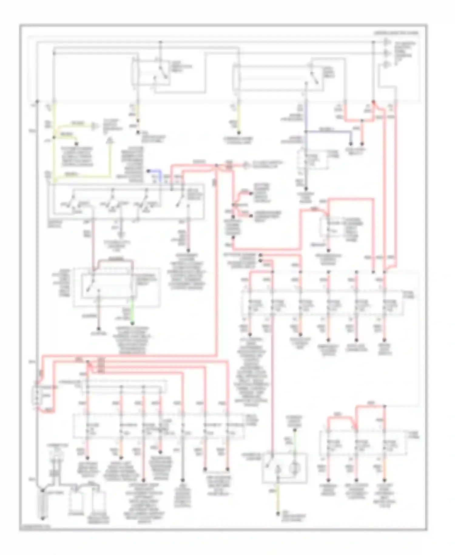 A8 Audi D3 (2002-2005): Power distribution circuit (1 of 4)