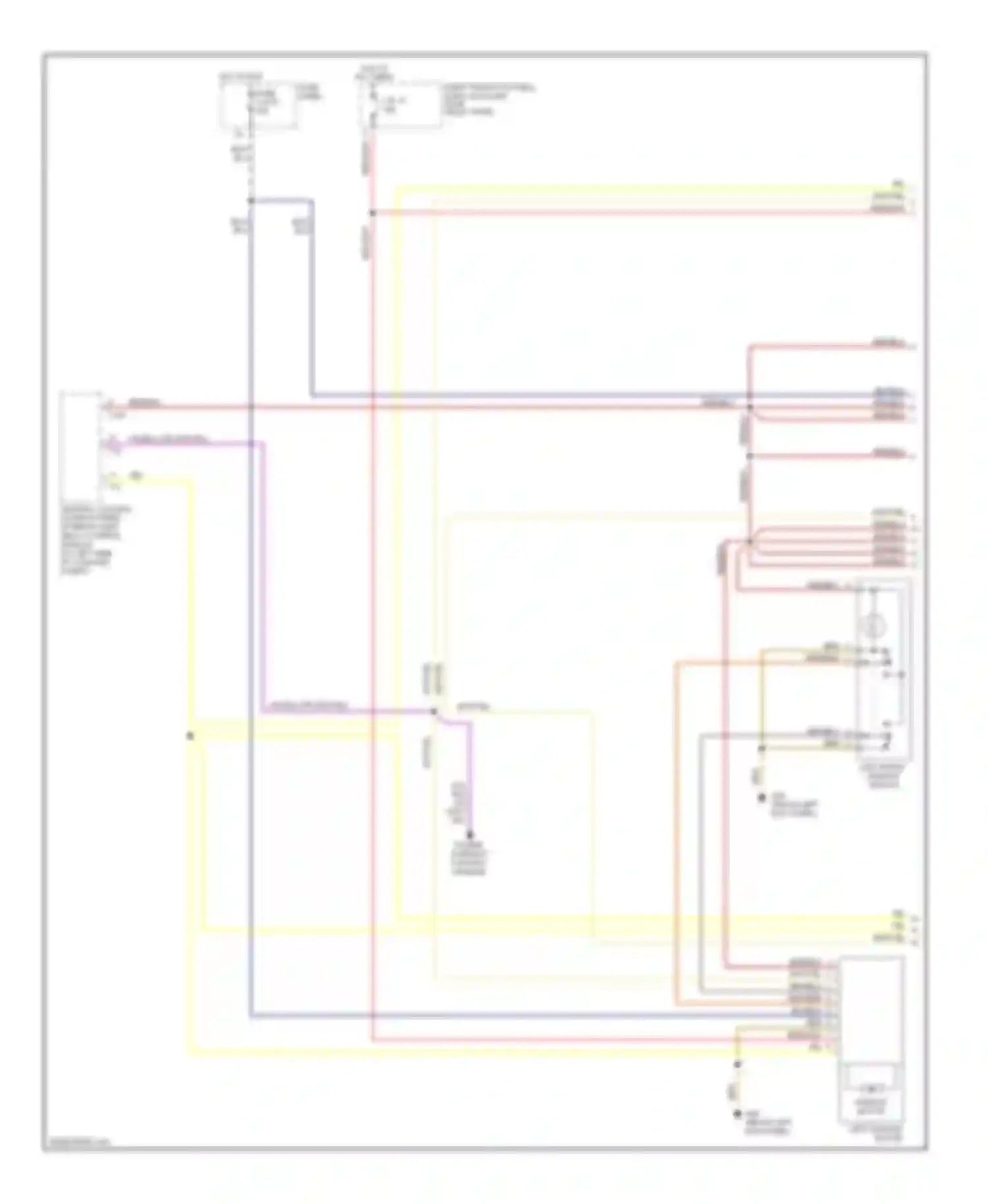 A8 Audi D3 (2002-2005): Power windows circuit (1 of 2)