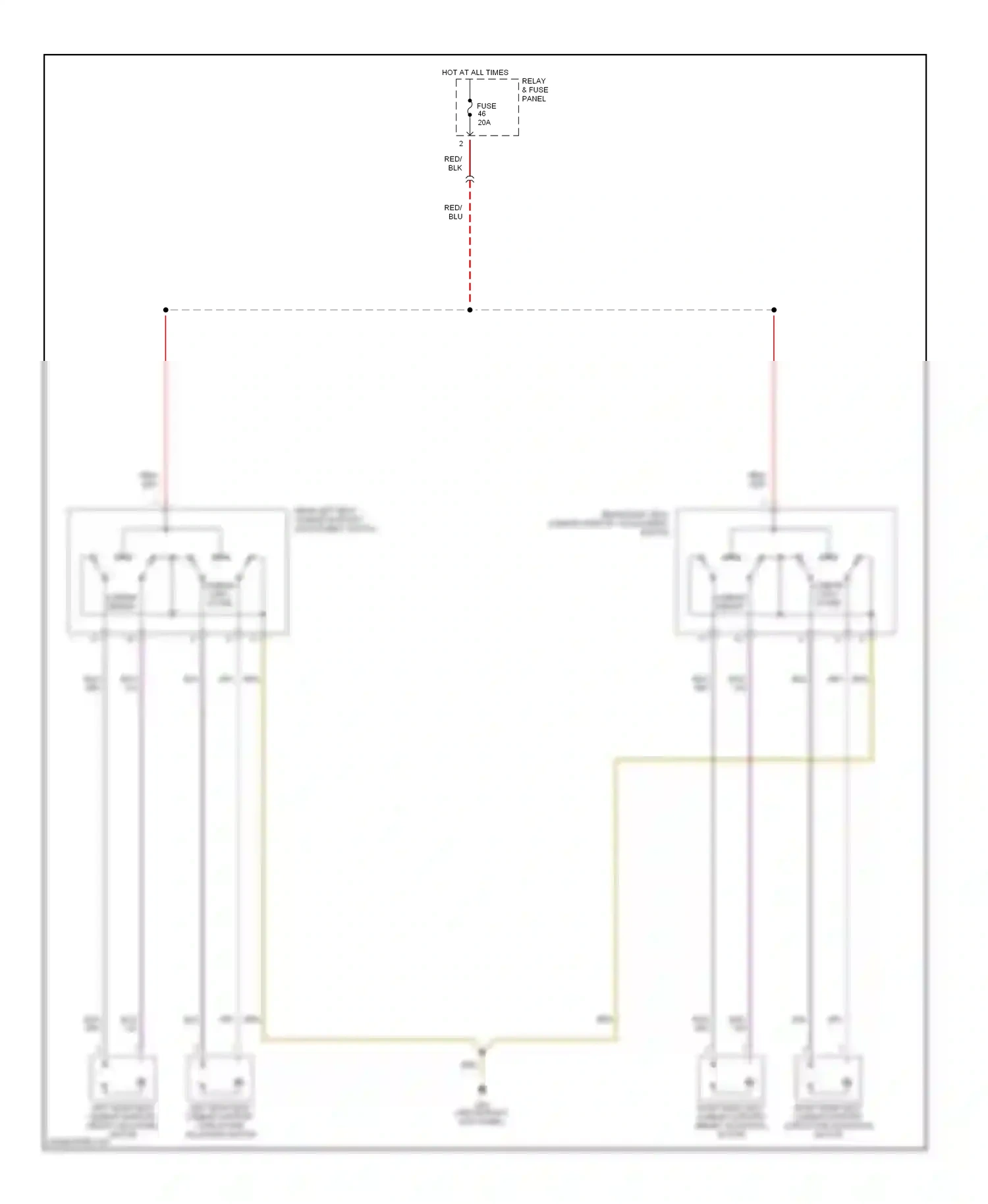 Audi A8 D3 (2002-2005) fuse wiring diagram  (40 of 50)