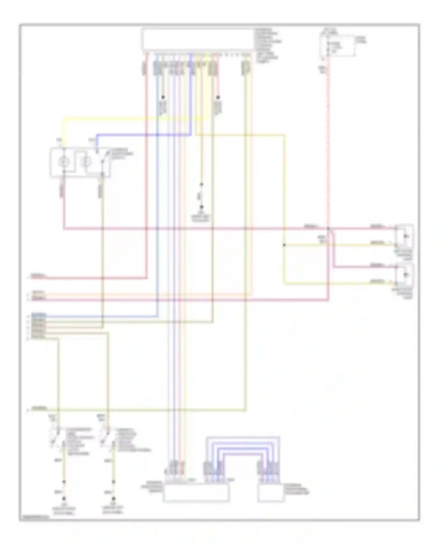 Wiring diagram motor blower for Audi A8 D3 (2002-2005) (1 of 1)