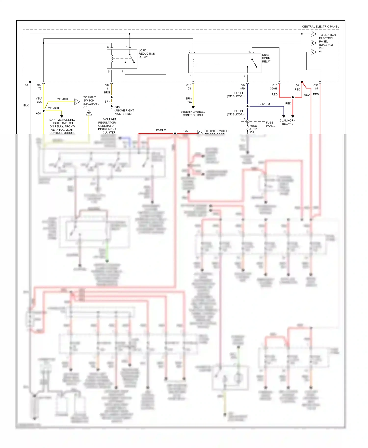 Audi A8 D3 (2002-2005) off wiring diagram  (13 of 17)