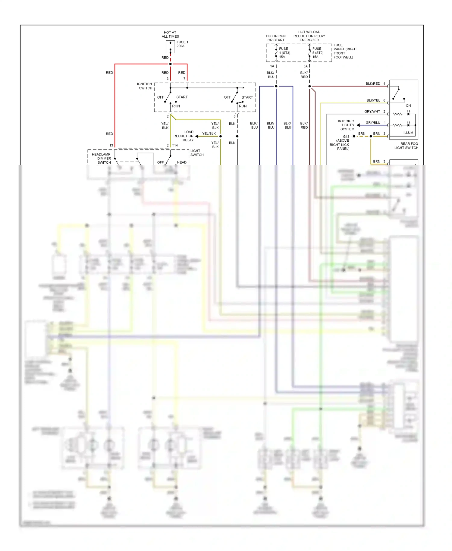 Audi A8 D3 (2002-2005) off wiring diagram  (6 of 17)