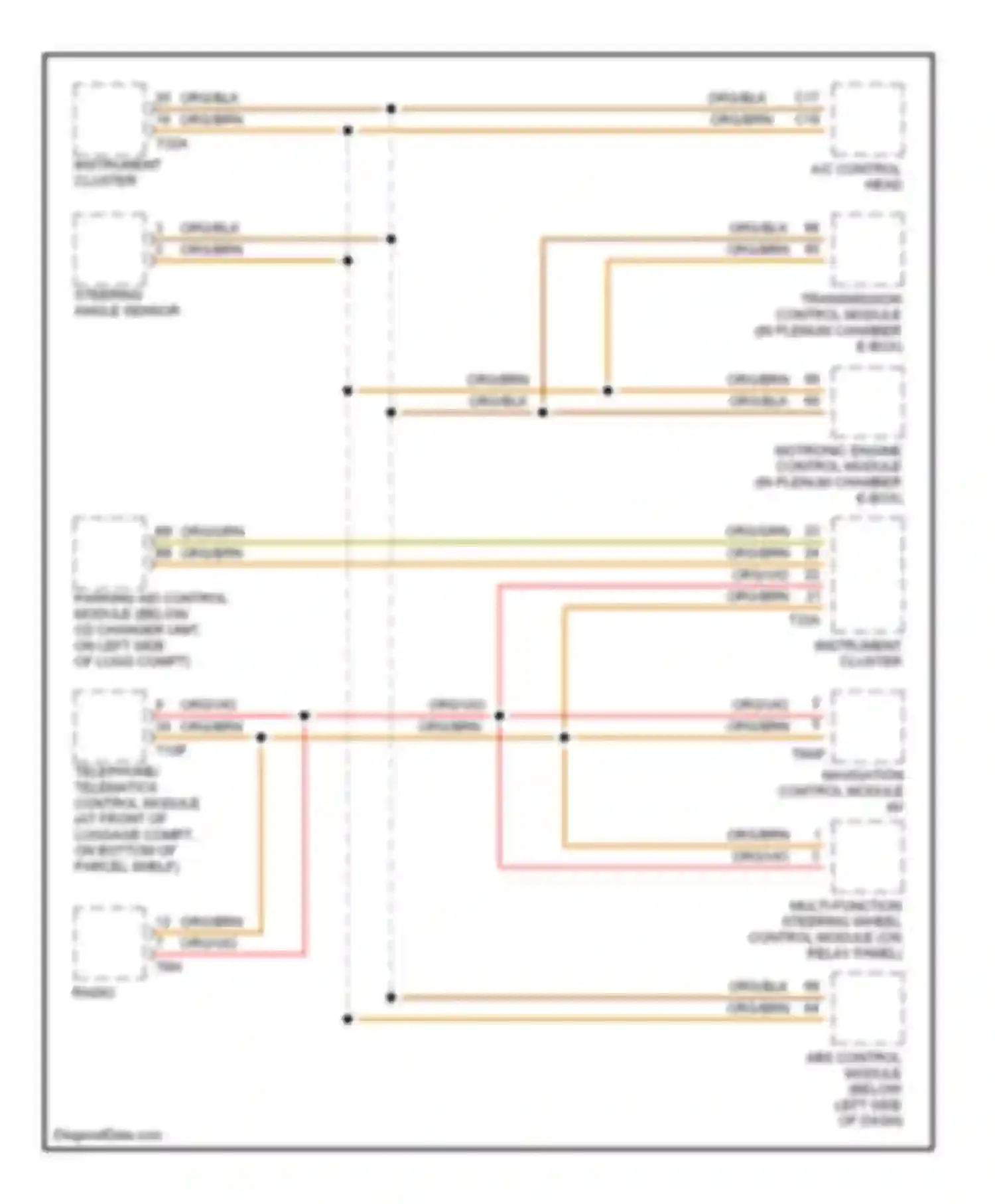 Wiring diagram org/grn for Audi A8 D3 (2002-2005) (1 of 2)