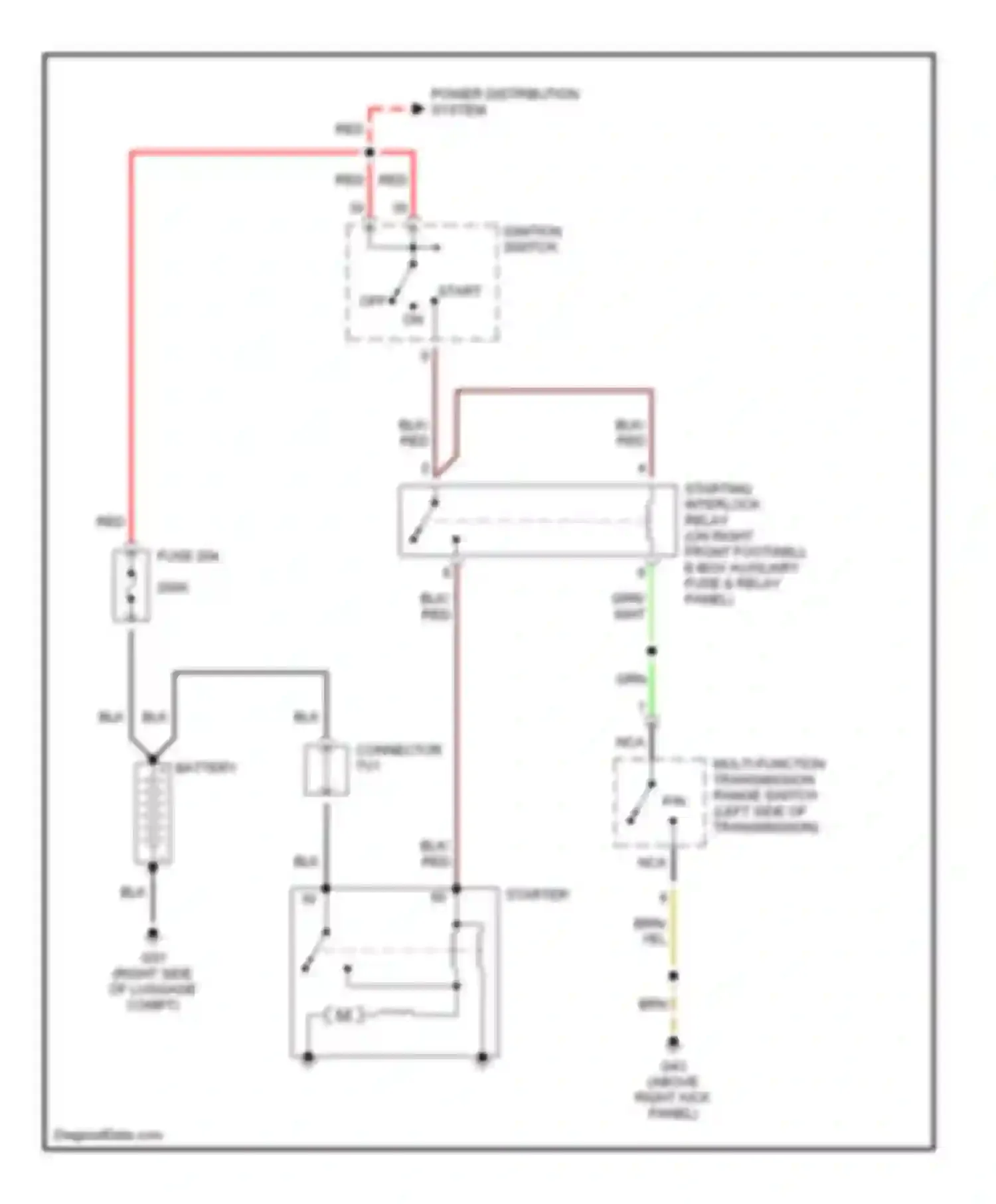 Wiring diagram red for Audi A8 D3 (2002-2005) (49 of 54)