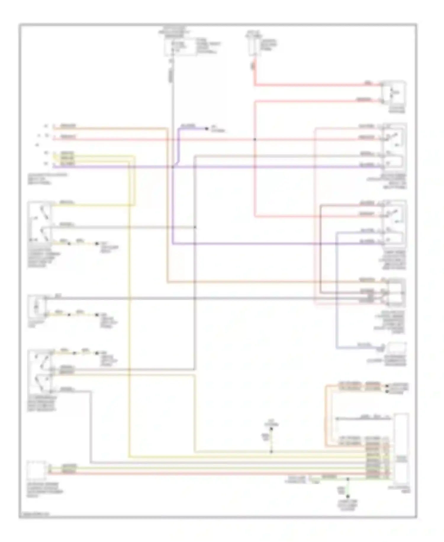 Wiring diagram coolant fan fuse for Audi A8 D3 (2002-2005)