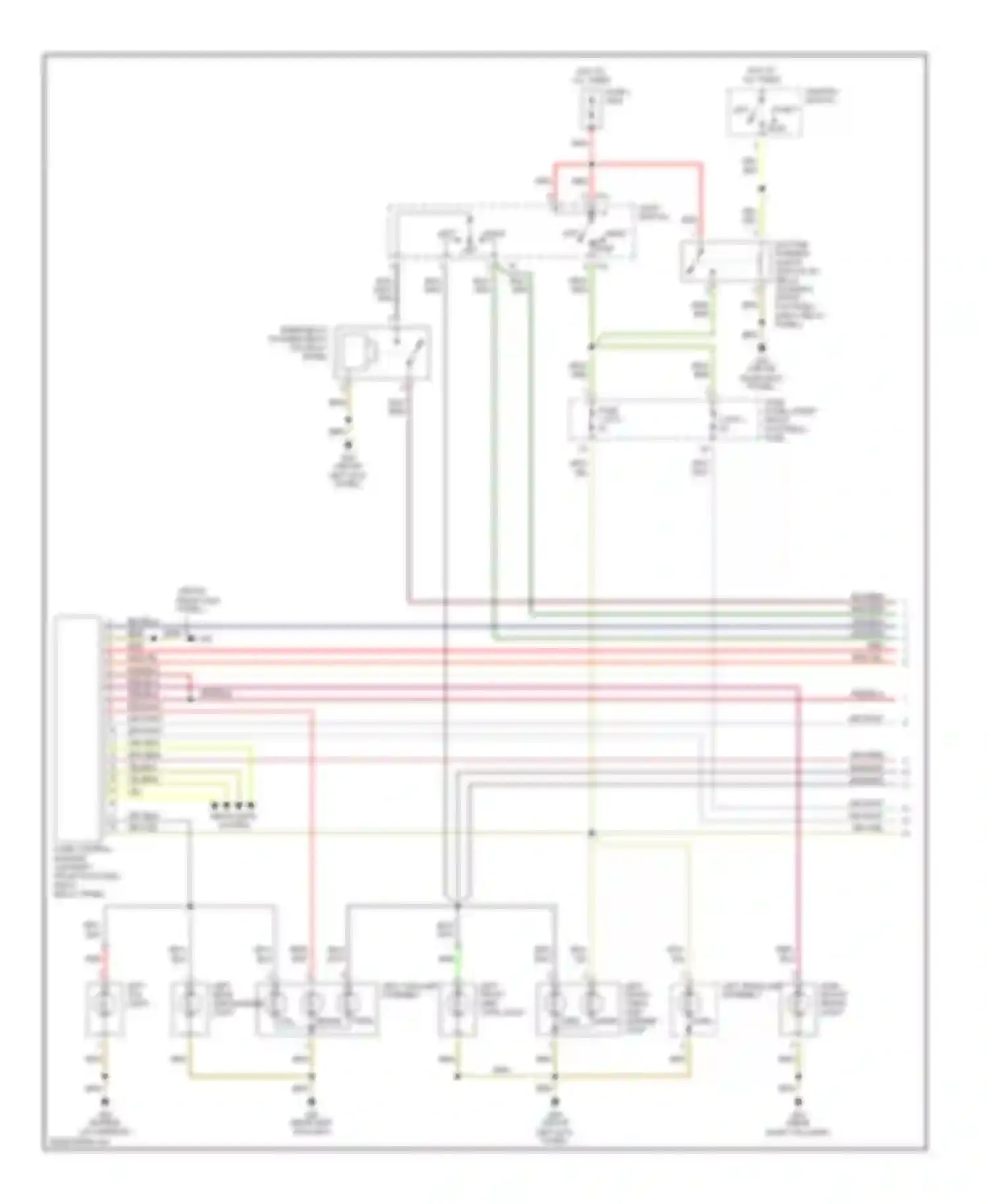 Wiring diagram red/blu for Audi A8 D3 (2002-2005) (3 of 19)