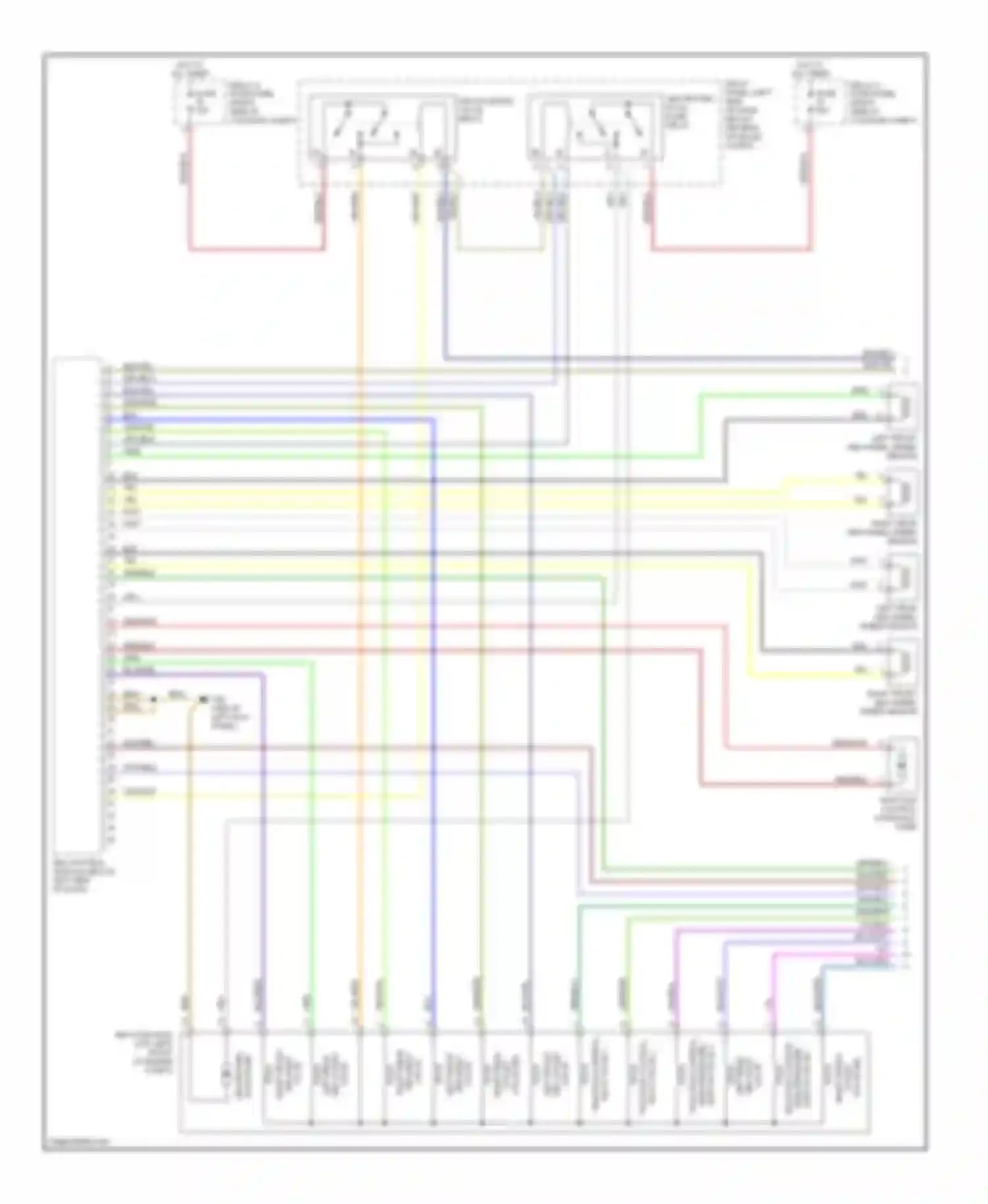 Wiring diagram traction control high pressure switch valve 2 for Audi A8 D3 (2002-2005)