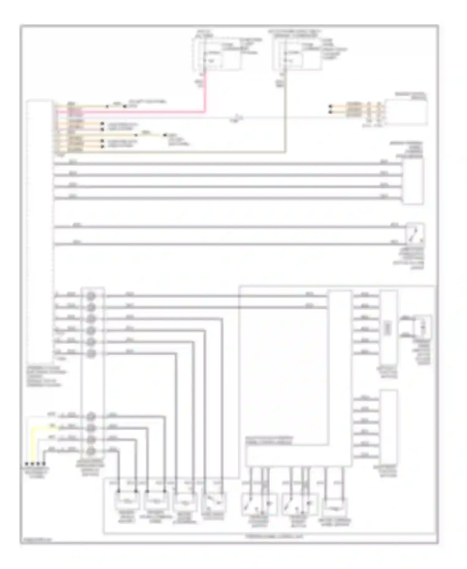 A8 Audi D4 (2010-2014): Steering column electronic systems control module circuit