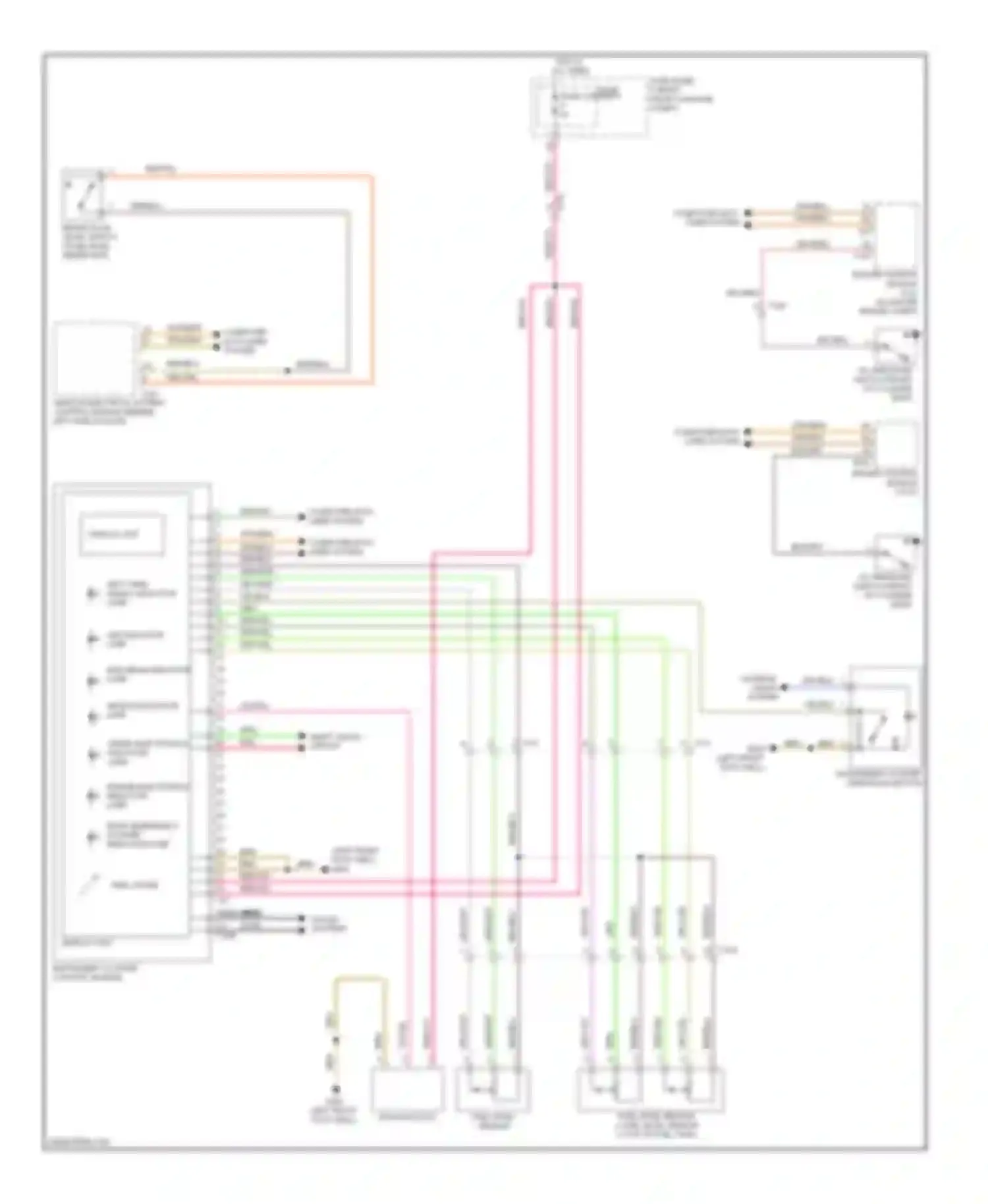 A8 Audi D4 (2010-2014): Instrument cluster circuit