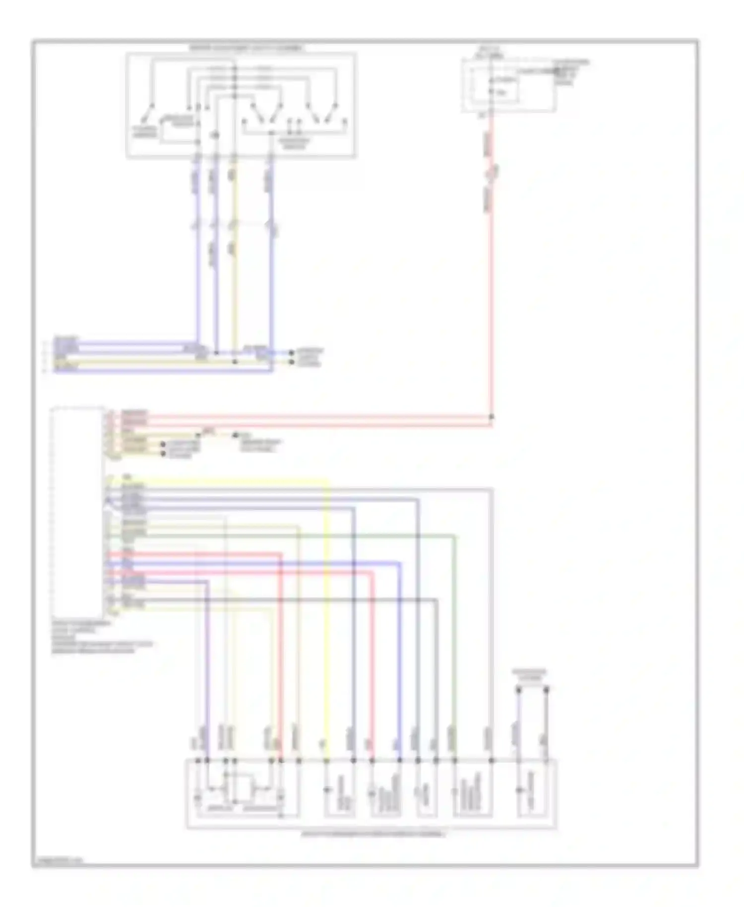 A8 Audi D4 (2010-2014): Memory mirrors circuit (2 of 2)
