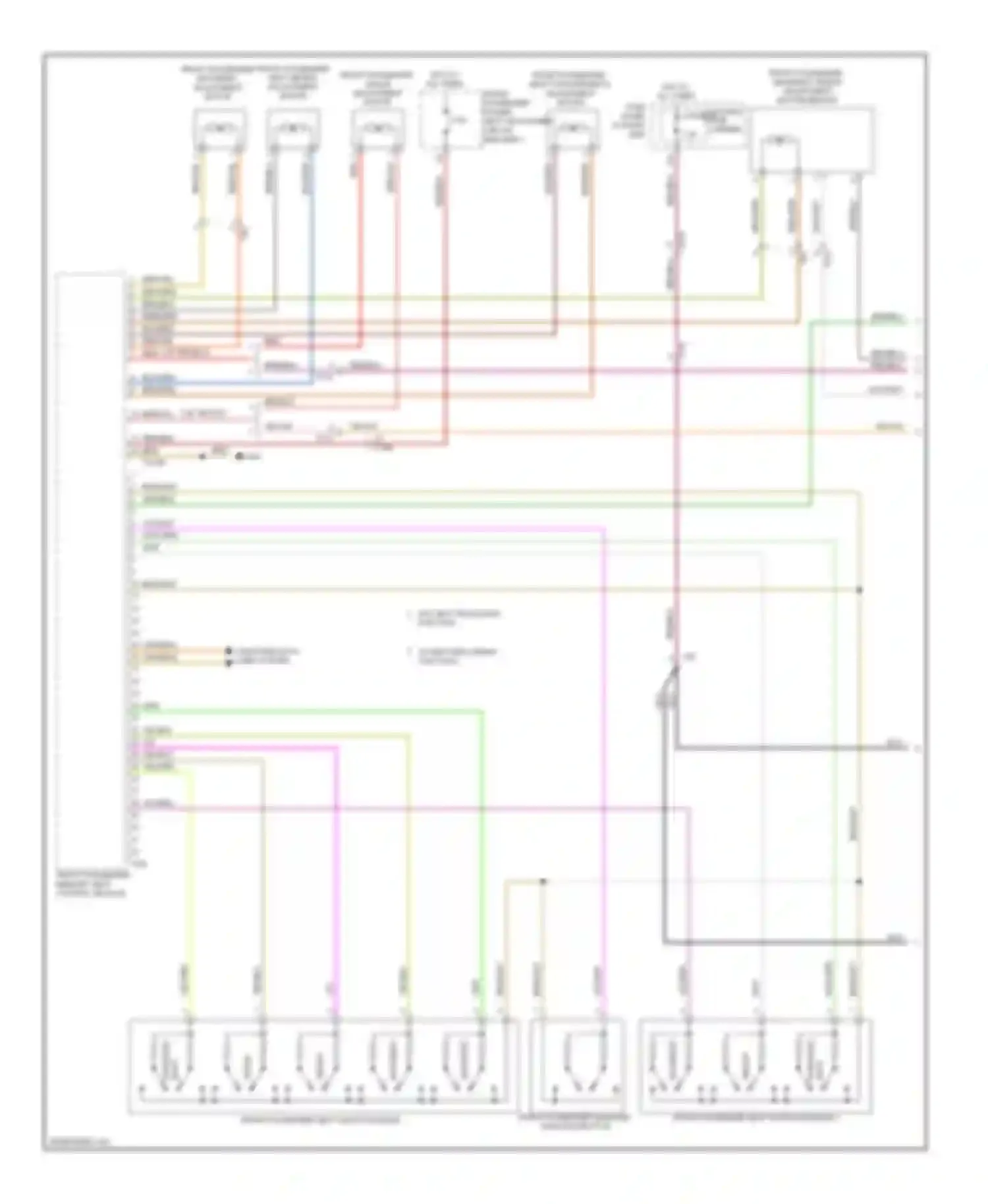 A8 Audi D4 (2010-2014): Passenger"s memory seat circuit (1 of 2)