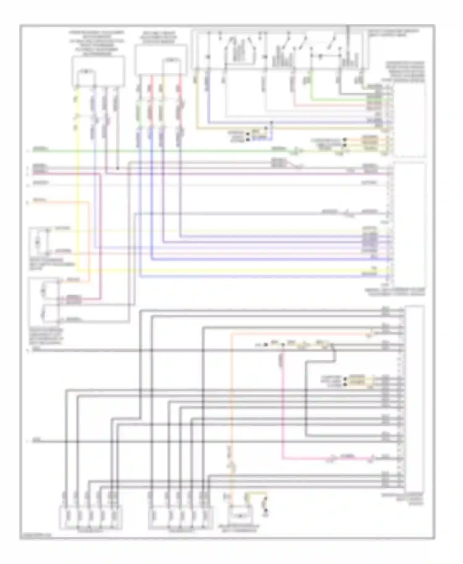 A8 Audi D4 (2010-2014): Passenger"s memory seat circuit (2 of 2)
