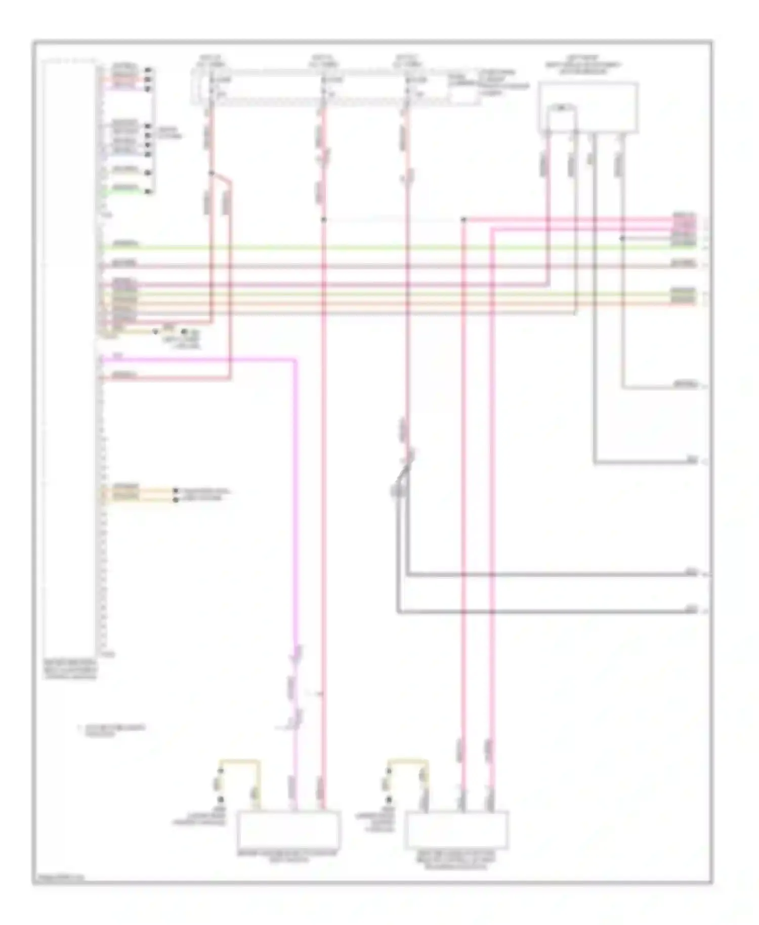 A8 Audi D4 (2010-2014): Rear seats circuit (1 of 4)