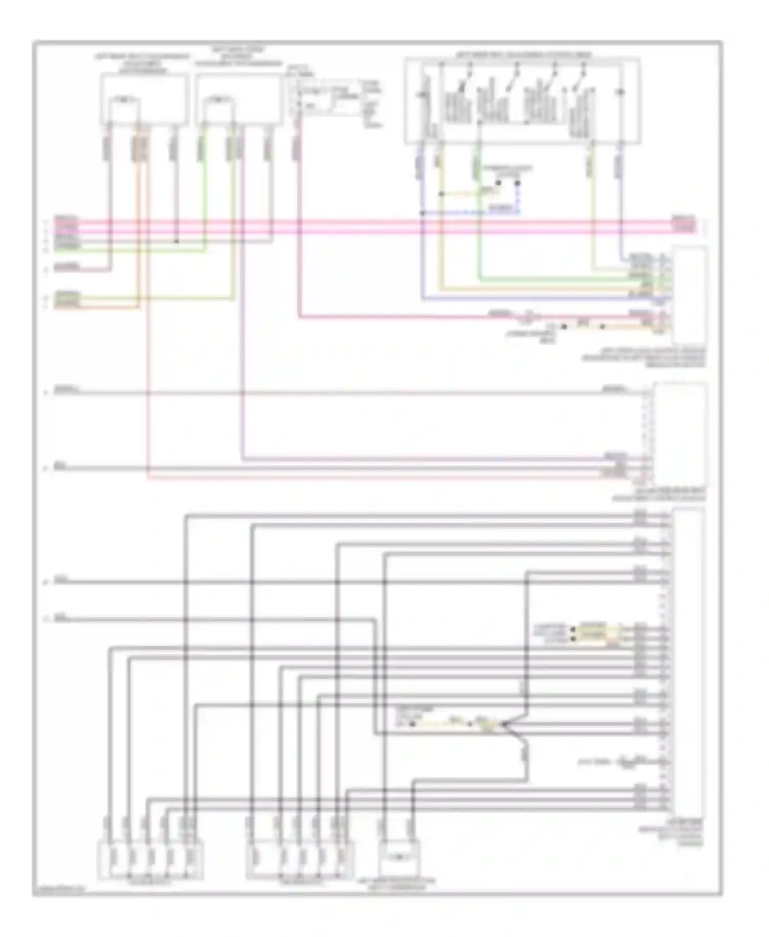 A8 Audi D4 (2010-2014): Rear seats circuit (2 of 4)