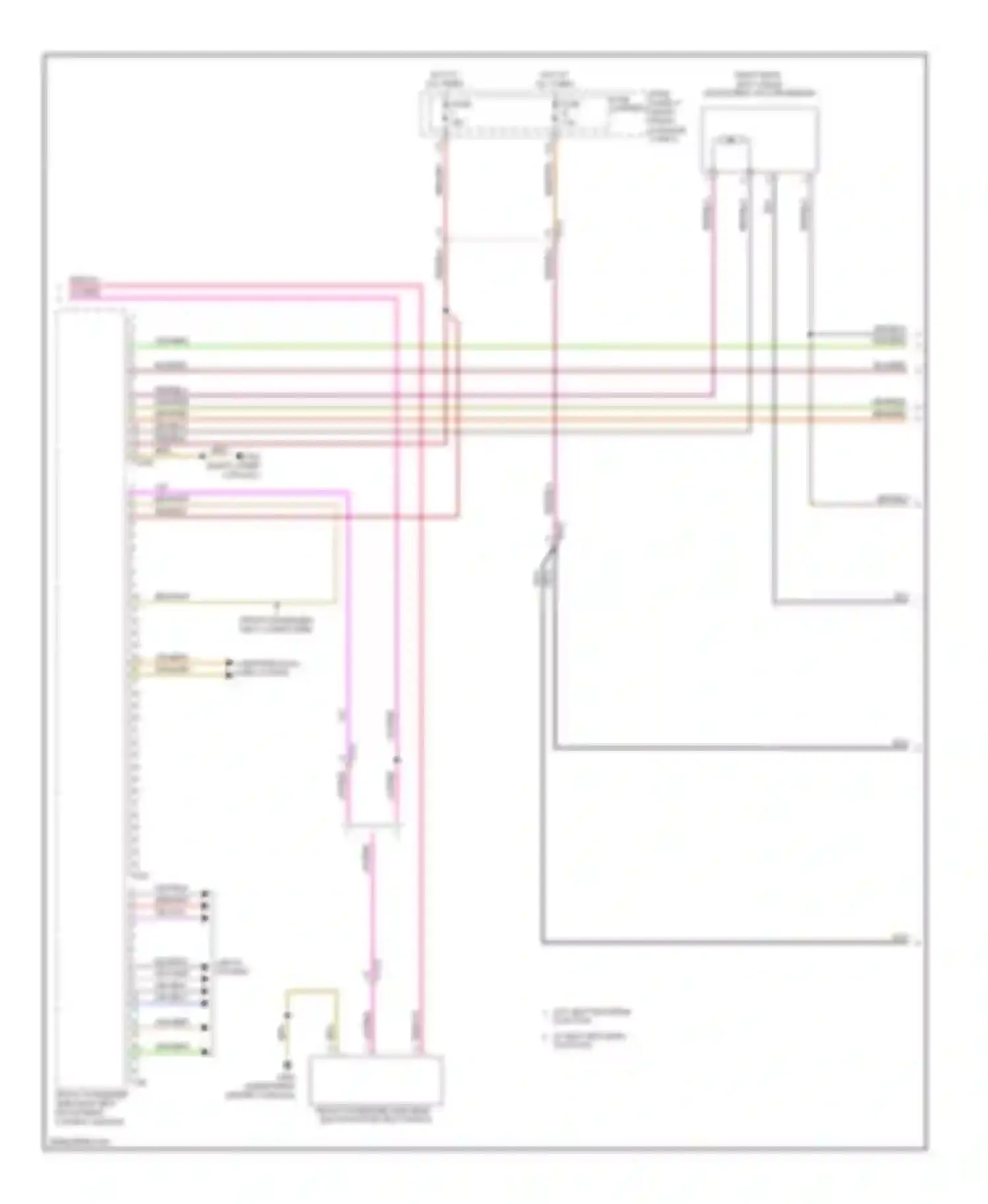 A8 Audi D4 (2010-2014): Rear seats circuit (3 of 4)
