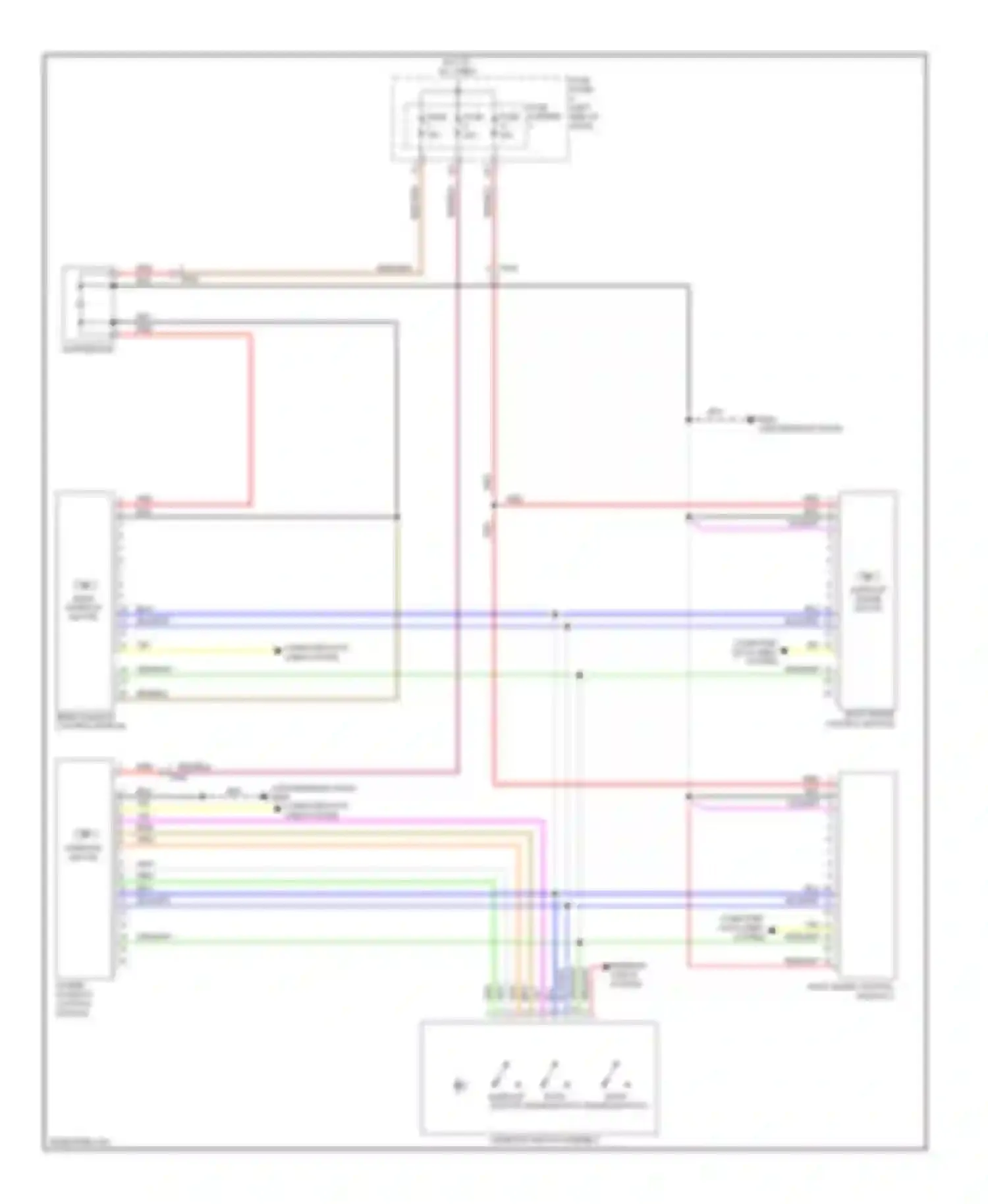 A8 Audi D4 (2010-2014): Power top/sunroof circuit