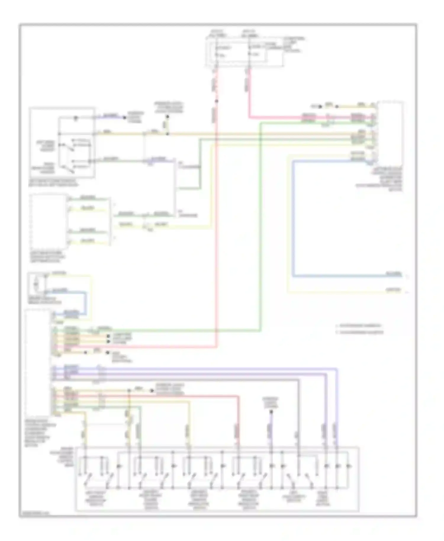 A8 Audi D4 (2010-2014): Power windows circuit (1 of 2)