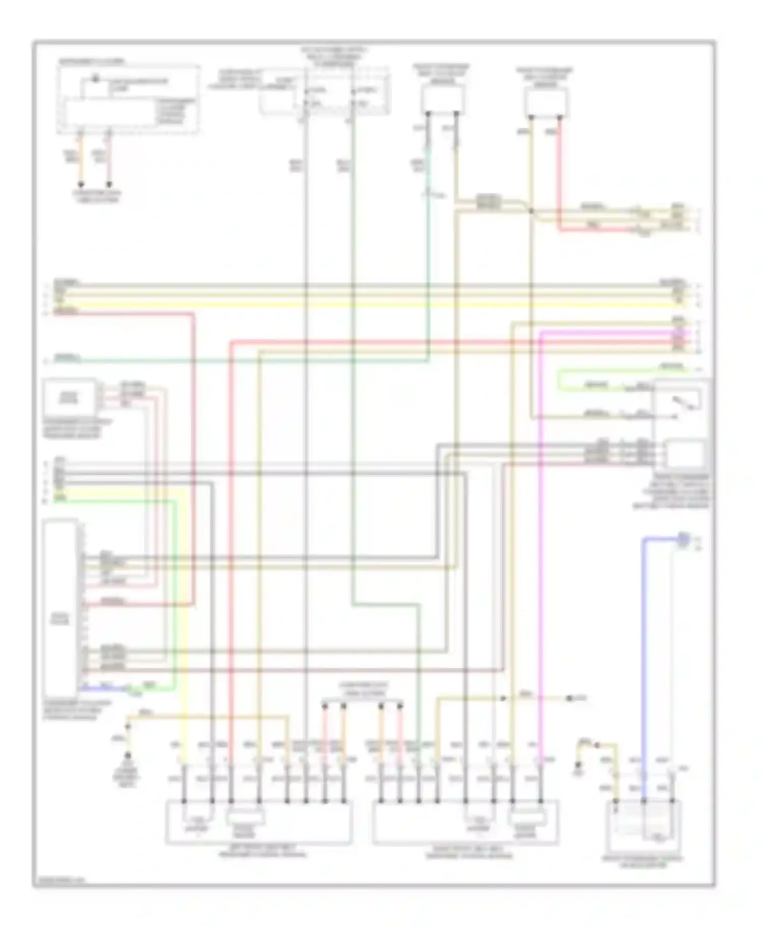A8 Audi D4 (2010-2014): Supplemental restraints circuit (2 of 3)