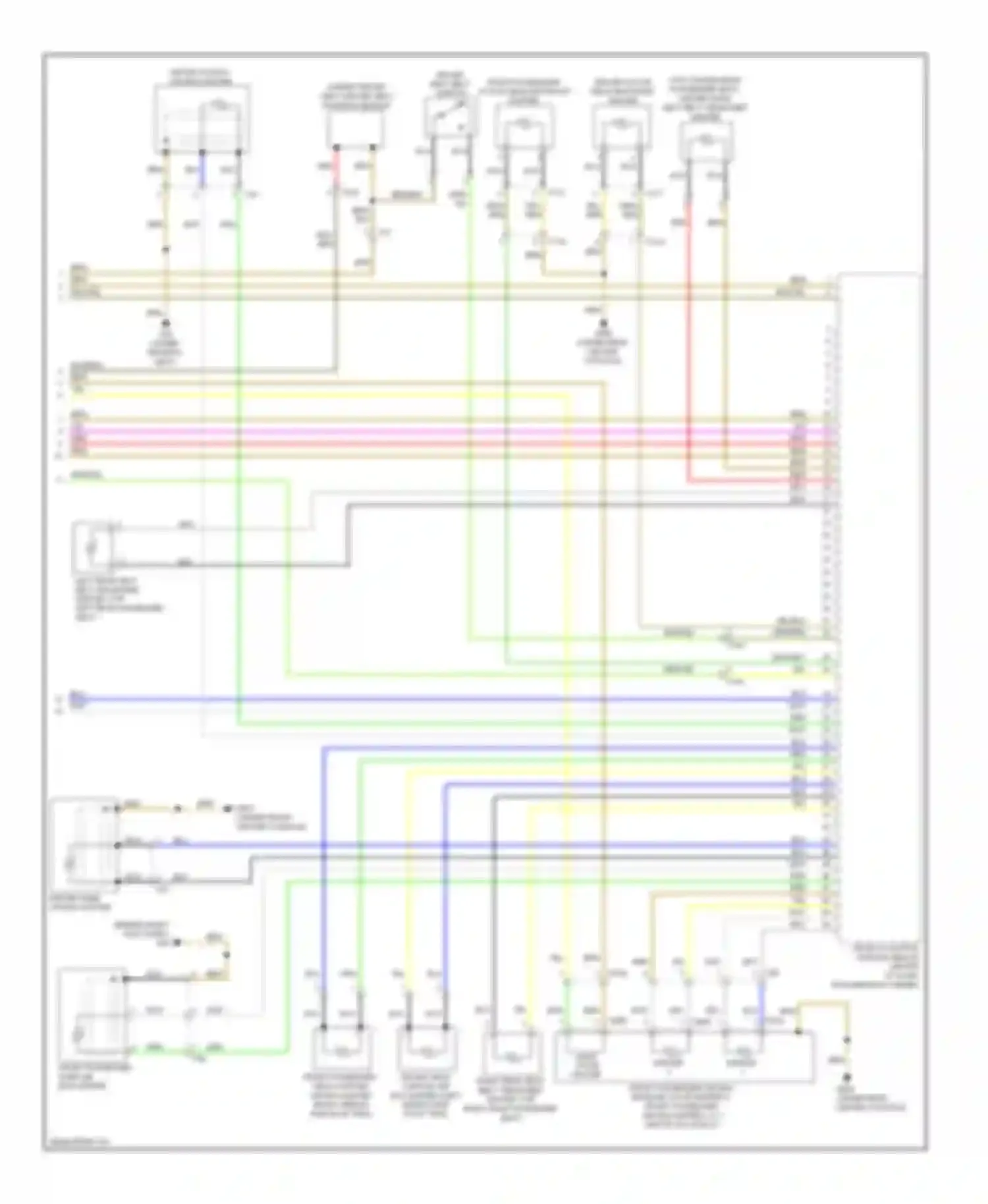A8 Audi D4 (2010-2014): Supplemental restraints circuit (3 of 3)