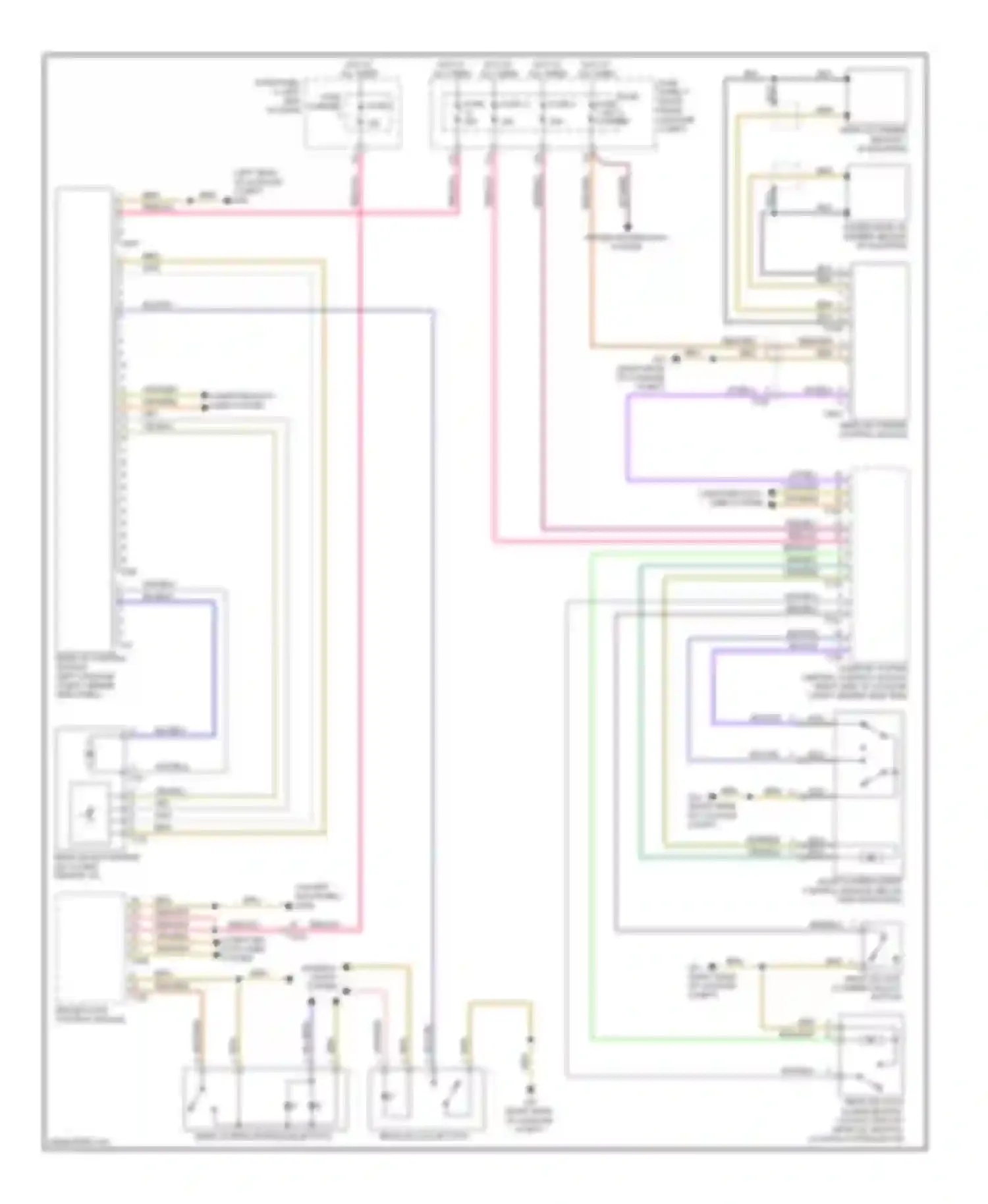 A8 Audi D4 (2010-2014): Trunk & fuel door release circuit
