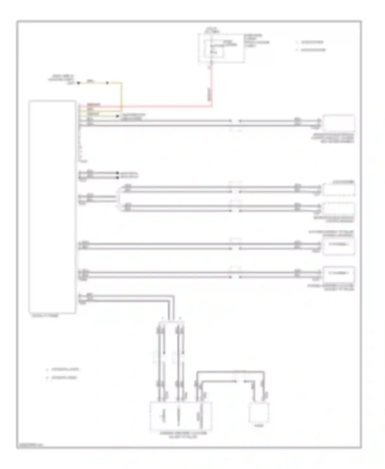 Wiring diagram digital tv tuner for Audi A8 D4 (2010-2014) (4 of 4)