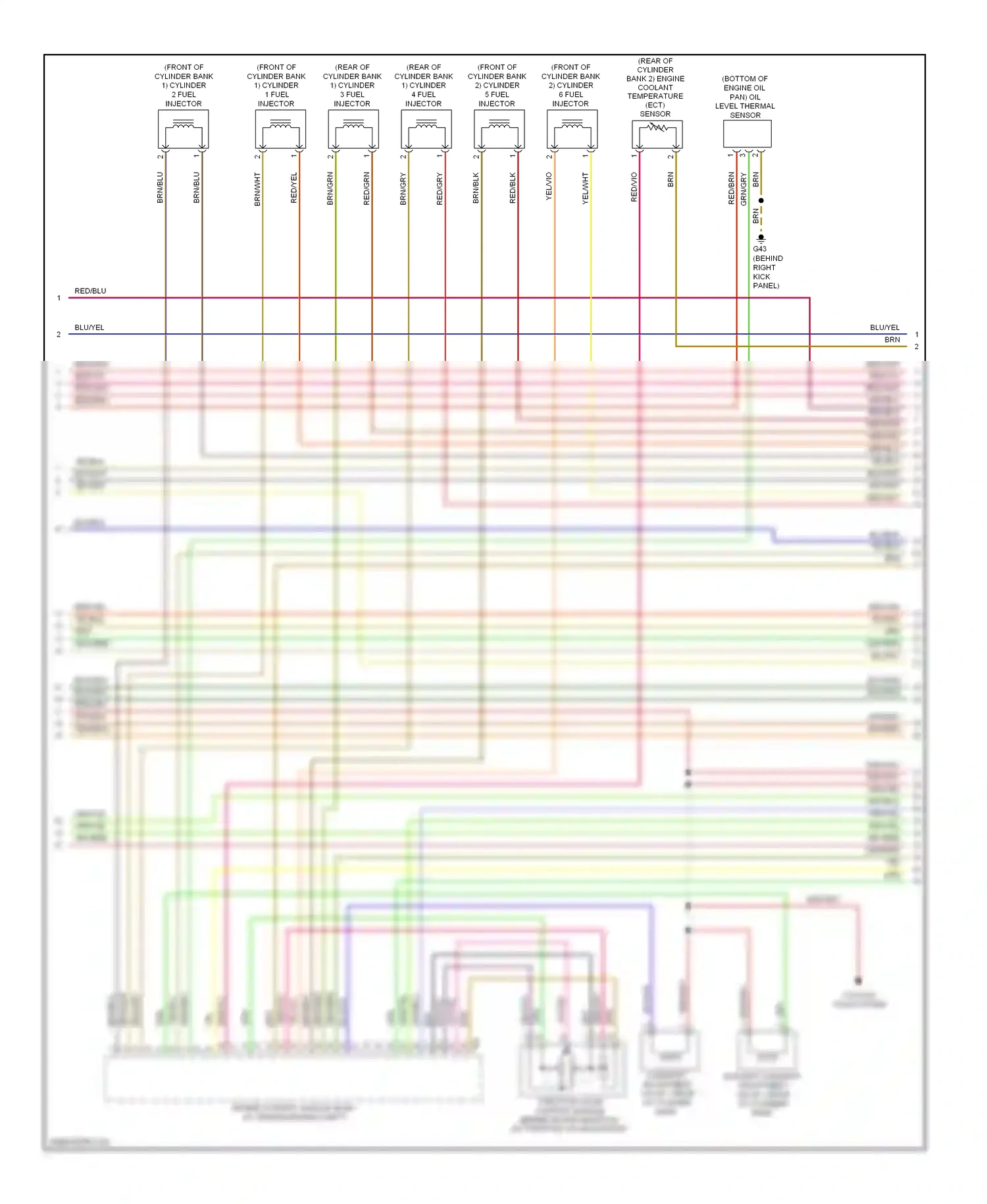 Audi A8 D4 (2010-2014) engine control module (ecm) (in center engine compt) wiring diagram  (10 of 11)