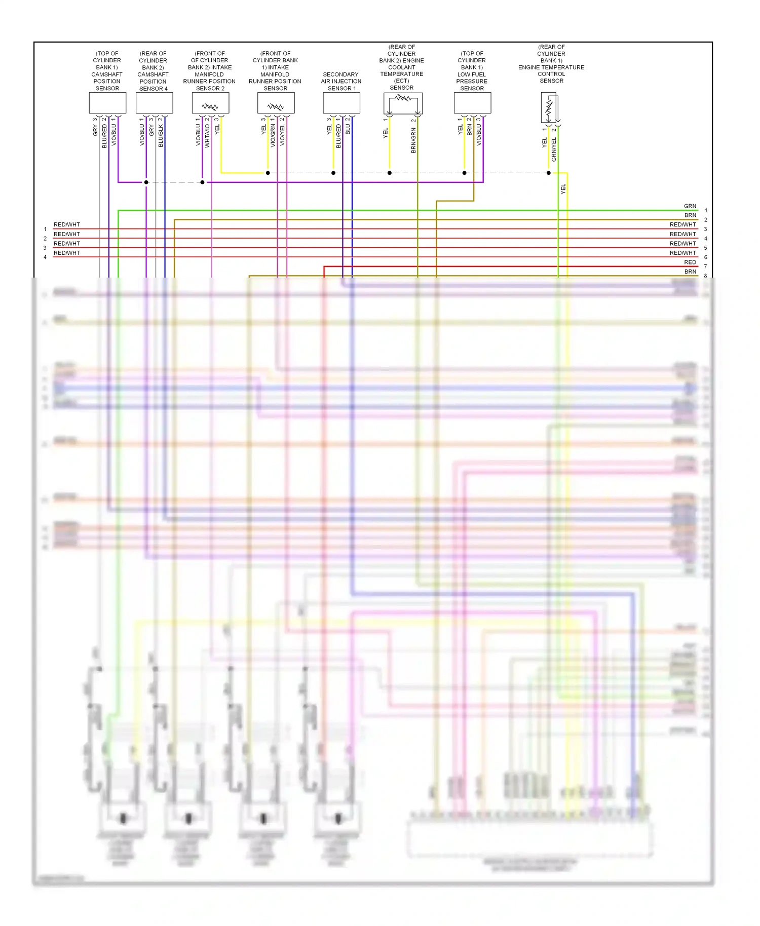 Audi A8 D4 (2010-2014) engine control module (ecm) (in center engine compt) wiring diagram  (6 of 11)