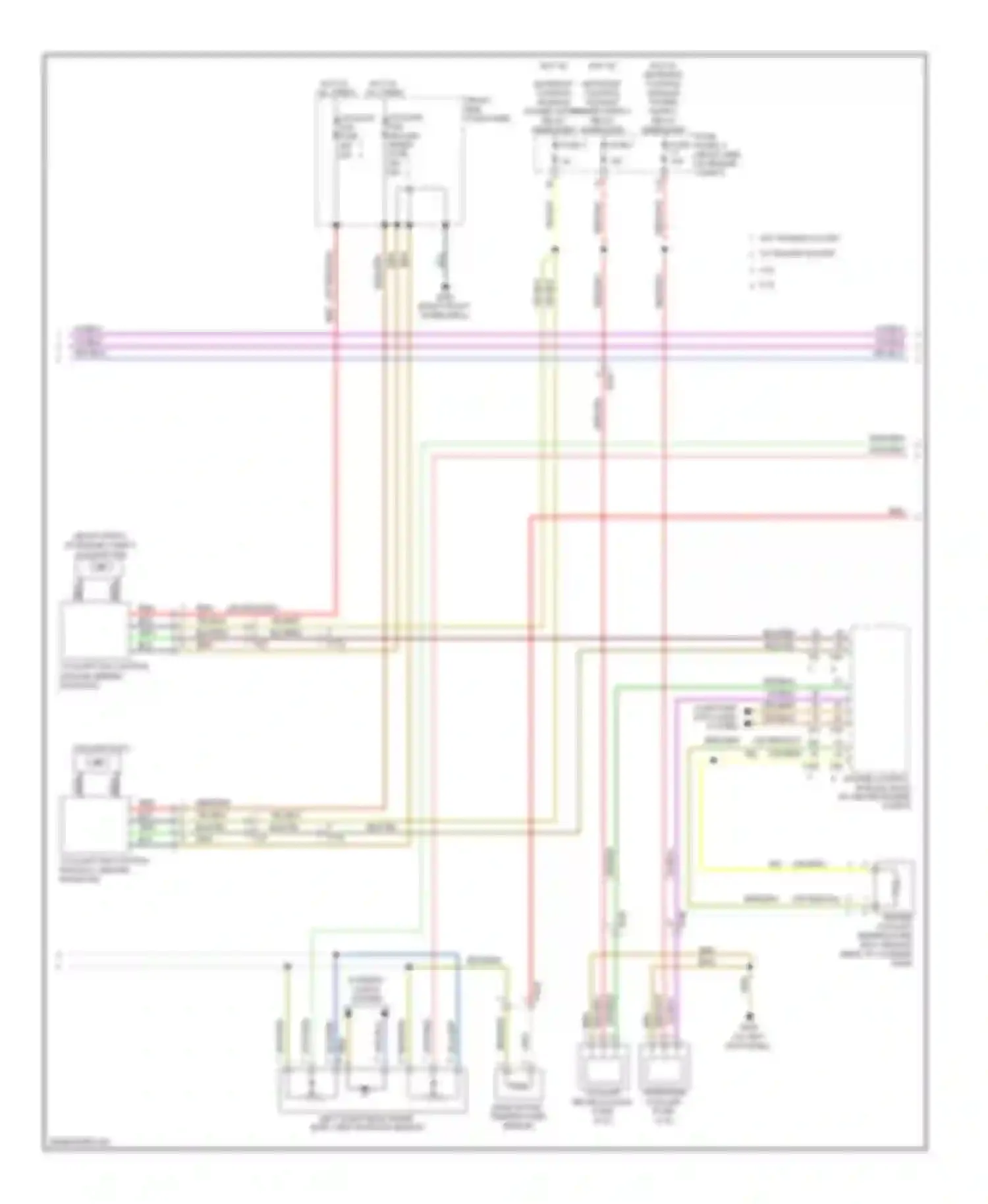 Wiring diagram engine coolant for Audi A8 D4 (2010-2014) (1 of 2)