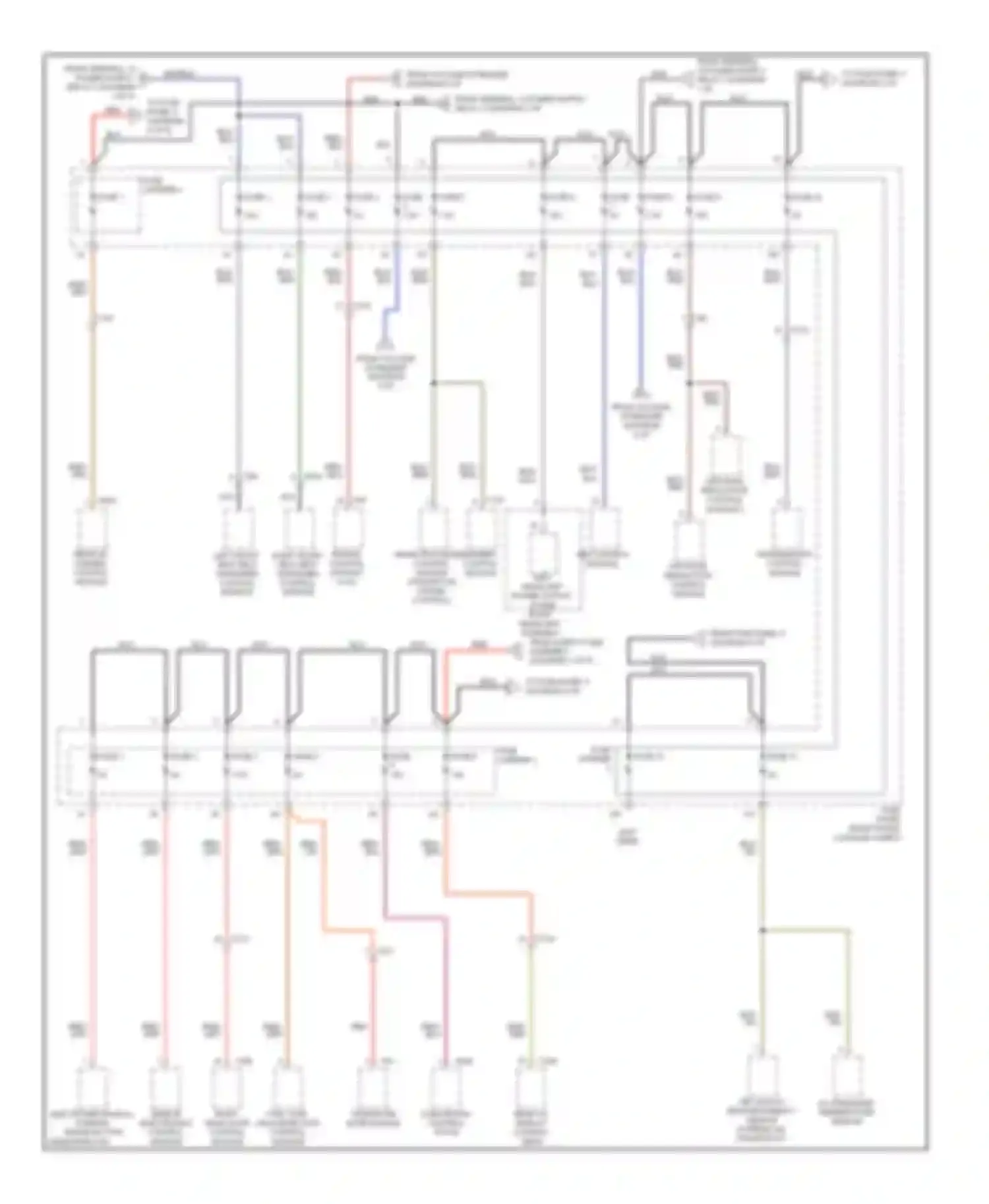 Wiring diagram climatronic telephone control base module plate for Audi A8 D4 (2010-2014)