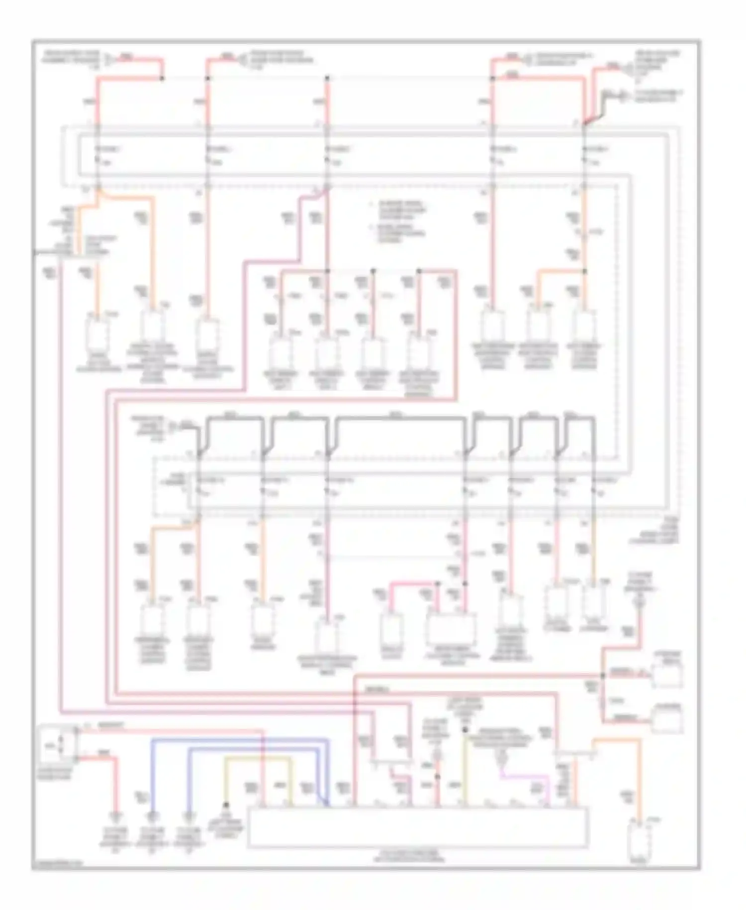 Wiring diagram digital tv tuner automatic dimming interior rearview mirror relay for Audi A8 D4 (2010-2014)