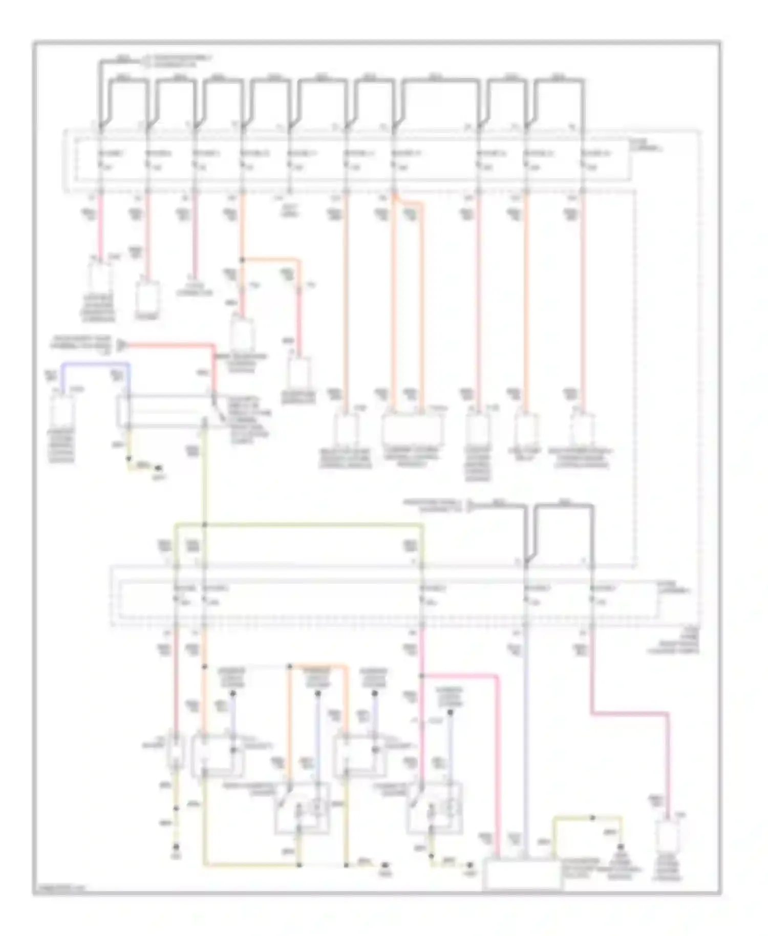 Wiring diagram telephone baseplate for Audi A8 D4 (2010-2014)