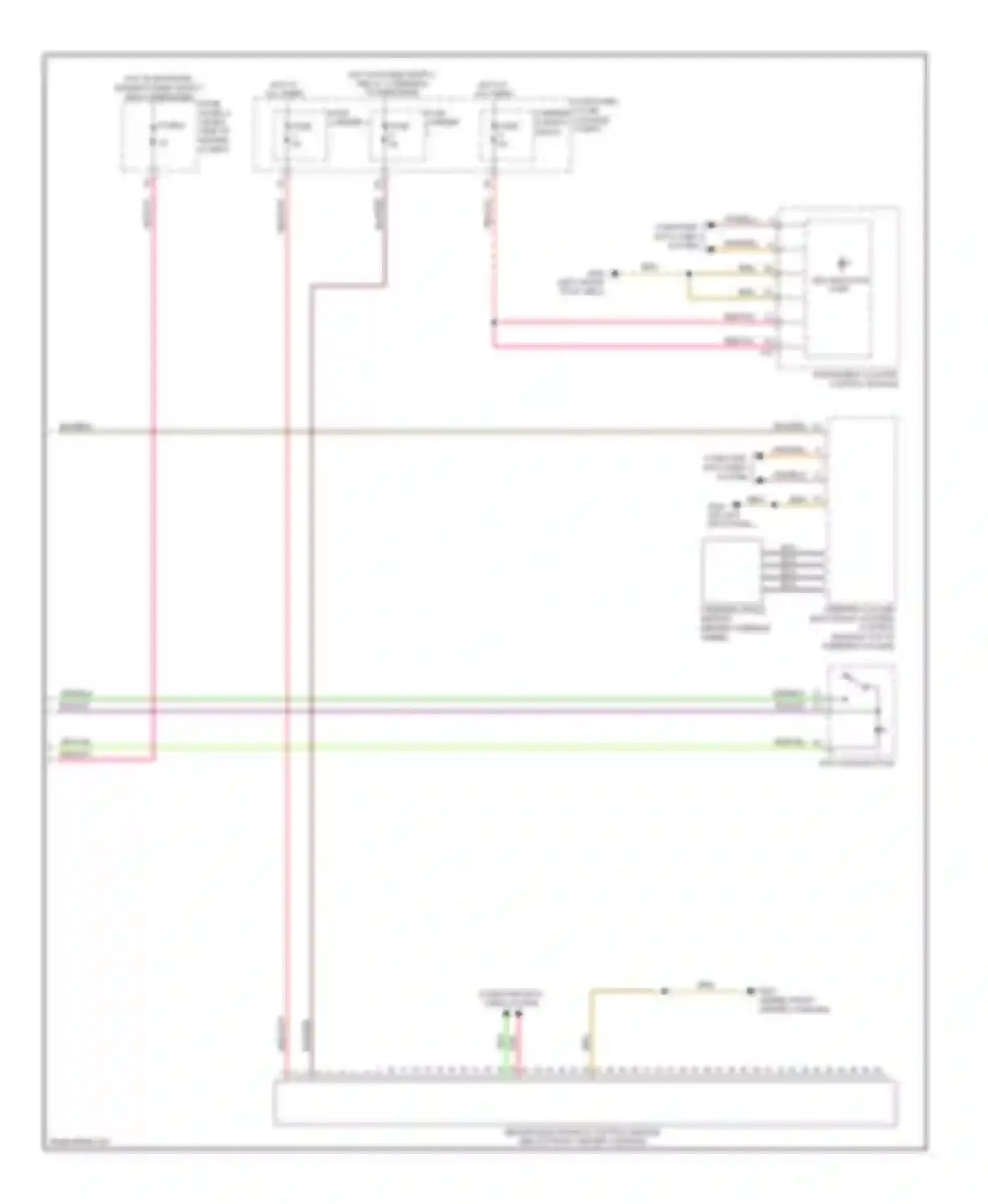 Wiring diagram fuse carrier 1 fuse for Audi A8 D4 (2010-2014) (1 of 2)