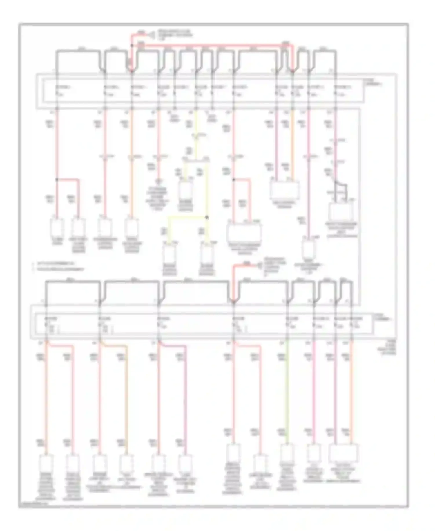Wiring diagram fuse carrier 2 for Audi A8 D4 (2010-2014) (7 of 13)