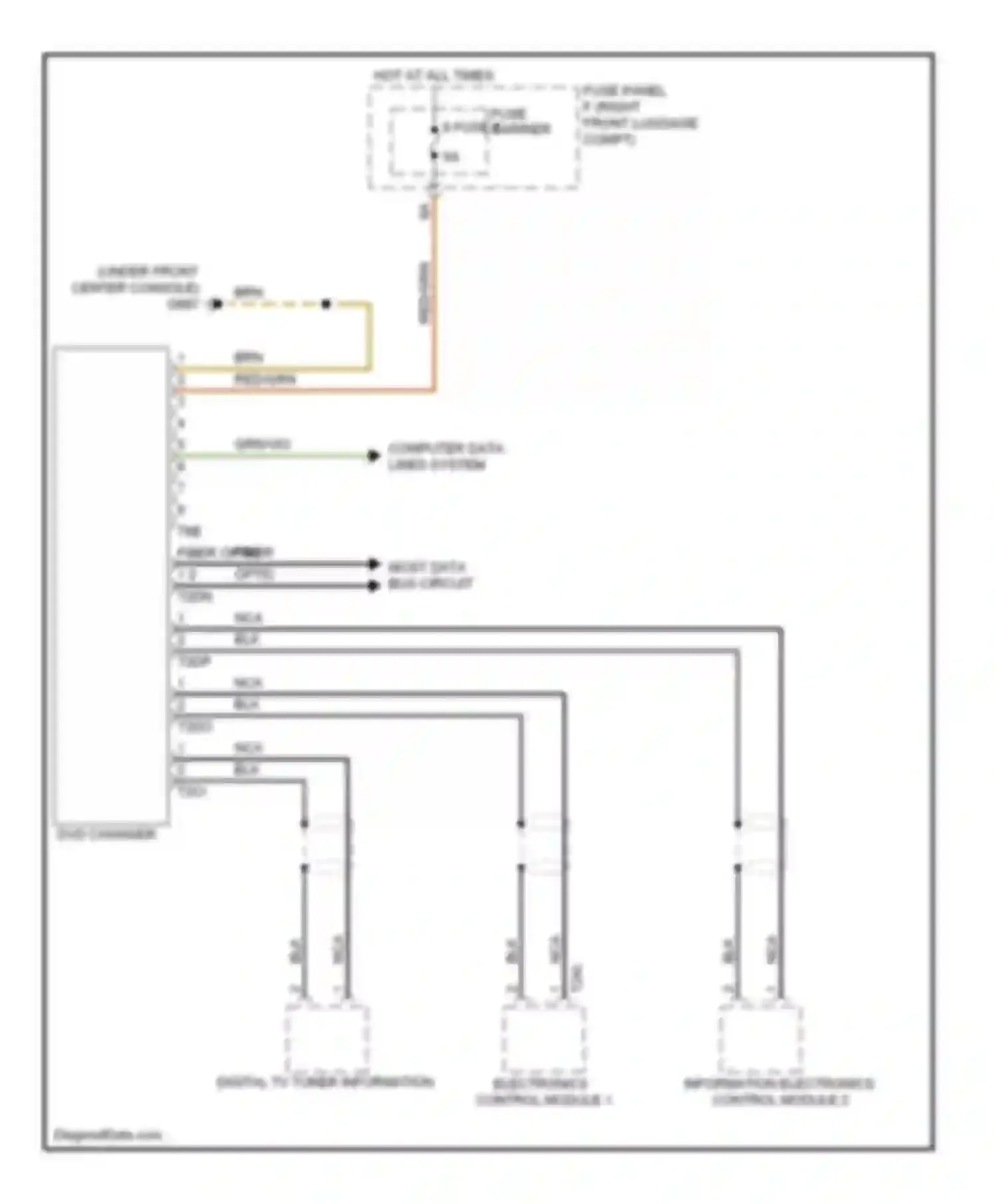Wiring diagram fuse carrier 6 fuse 6 for Audi A8 D4 (2010-2014) (1 of 1)