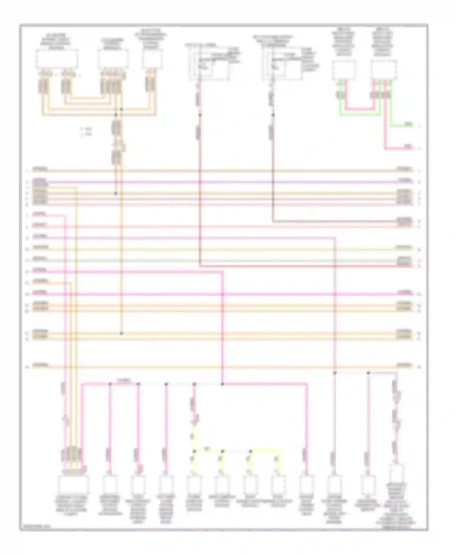 Wiring diagram fuse panel c for Audi A8 D4 (2010-2014) (1 of 2)
