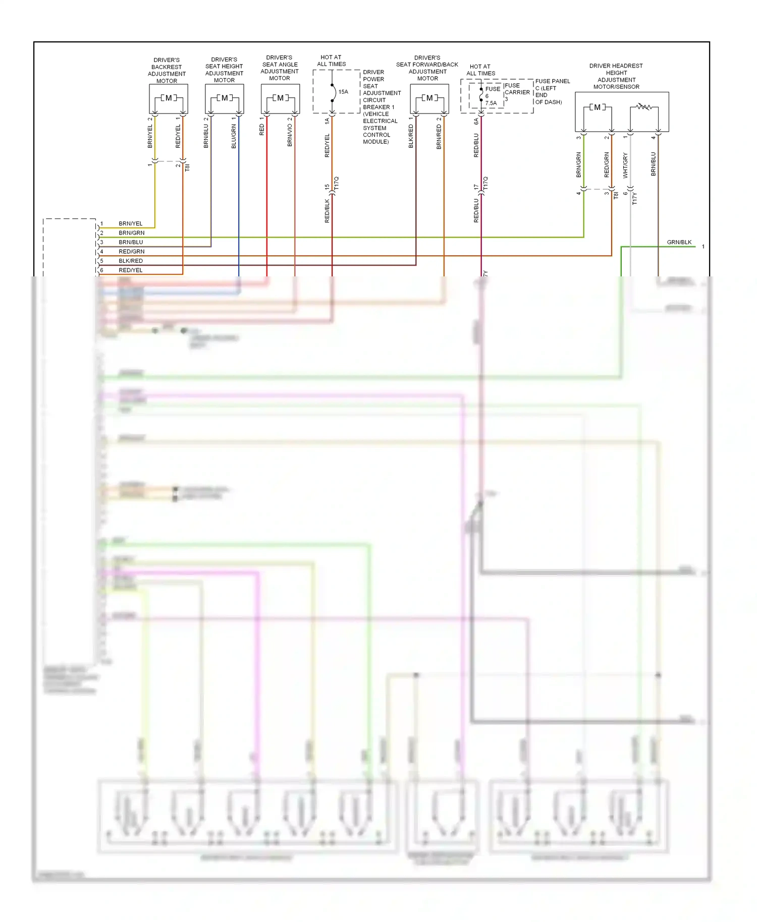 Audi A8 D4 (2010-2014) height wiring diagram  (1 of 2)