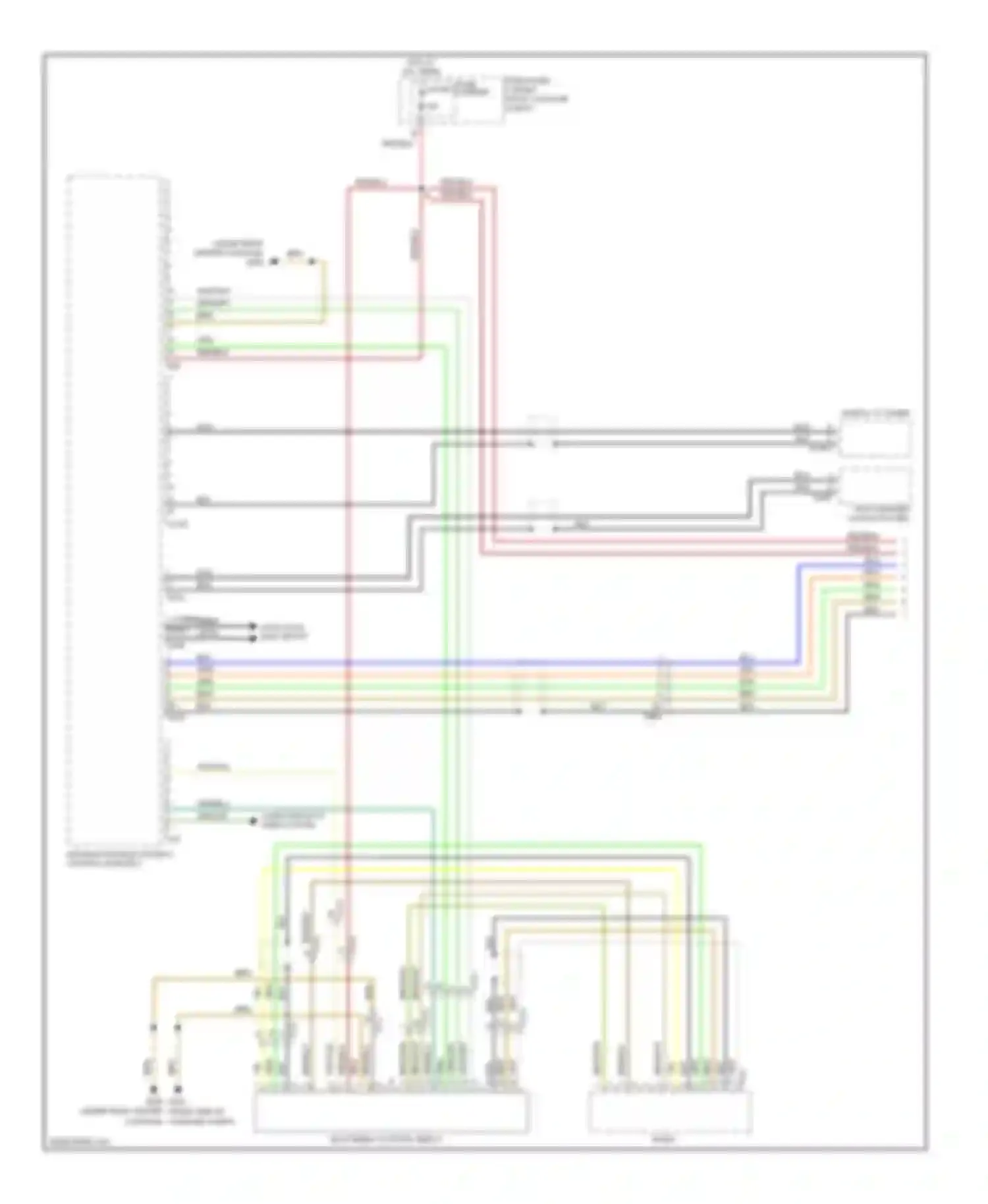 Wiring diagram digital tv tuner for Audi A8 D4 (2010-2014)