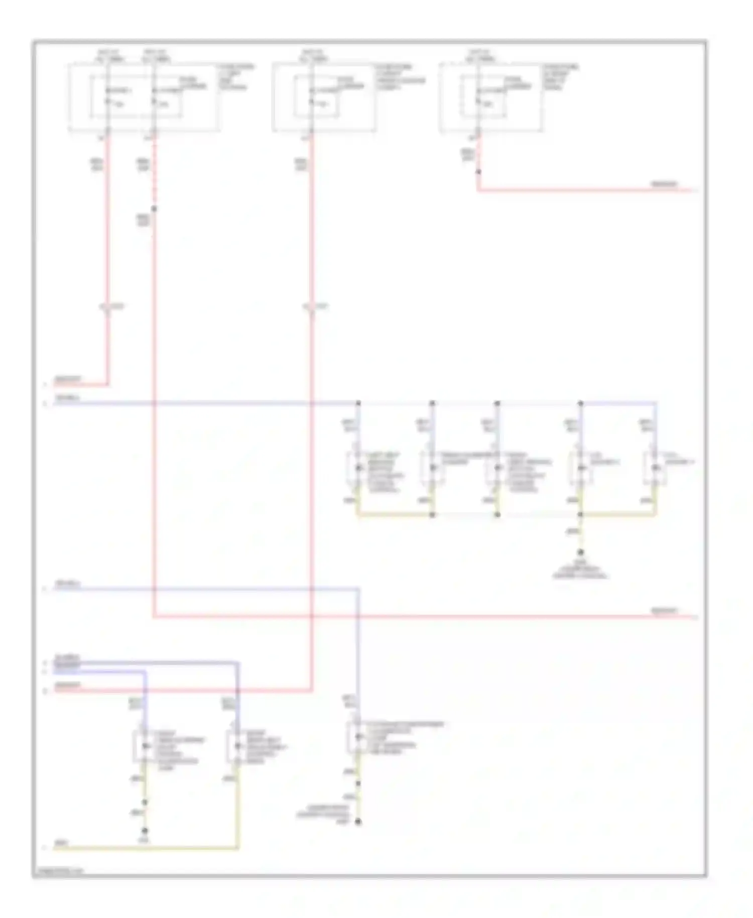Wiring diagram right rear exterior door handle illumination lamp for Audi A8 D4 (2010-2014)