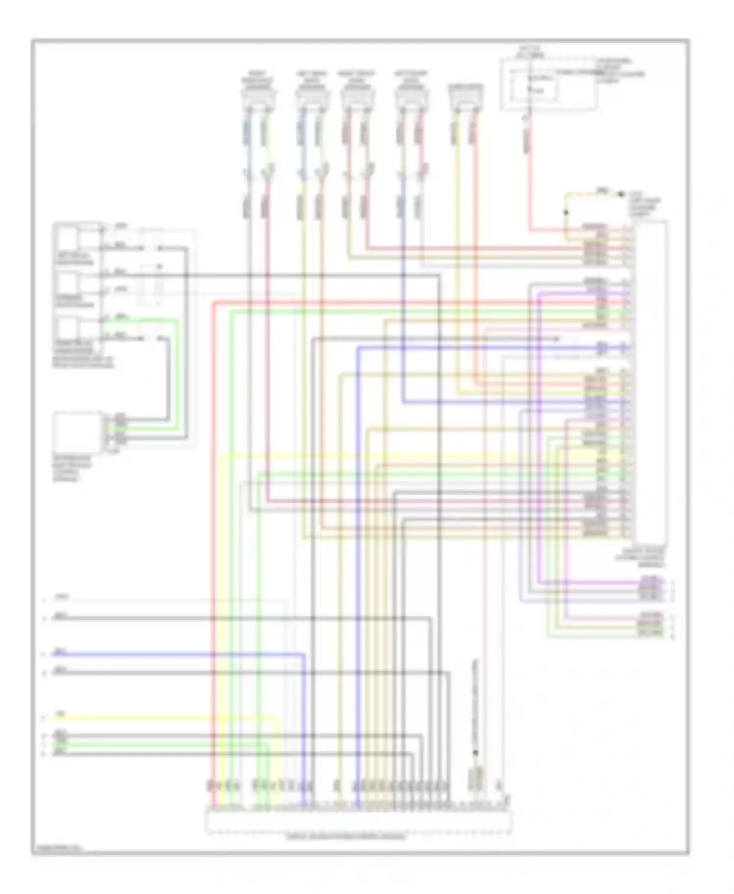 Wiring diagram fuse carrier 6 for Audi A8 D4 (2010-2014)