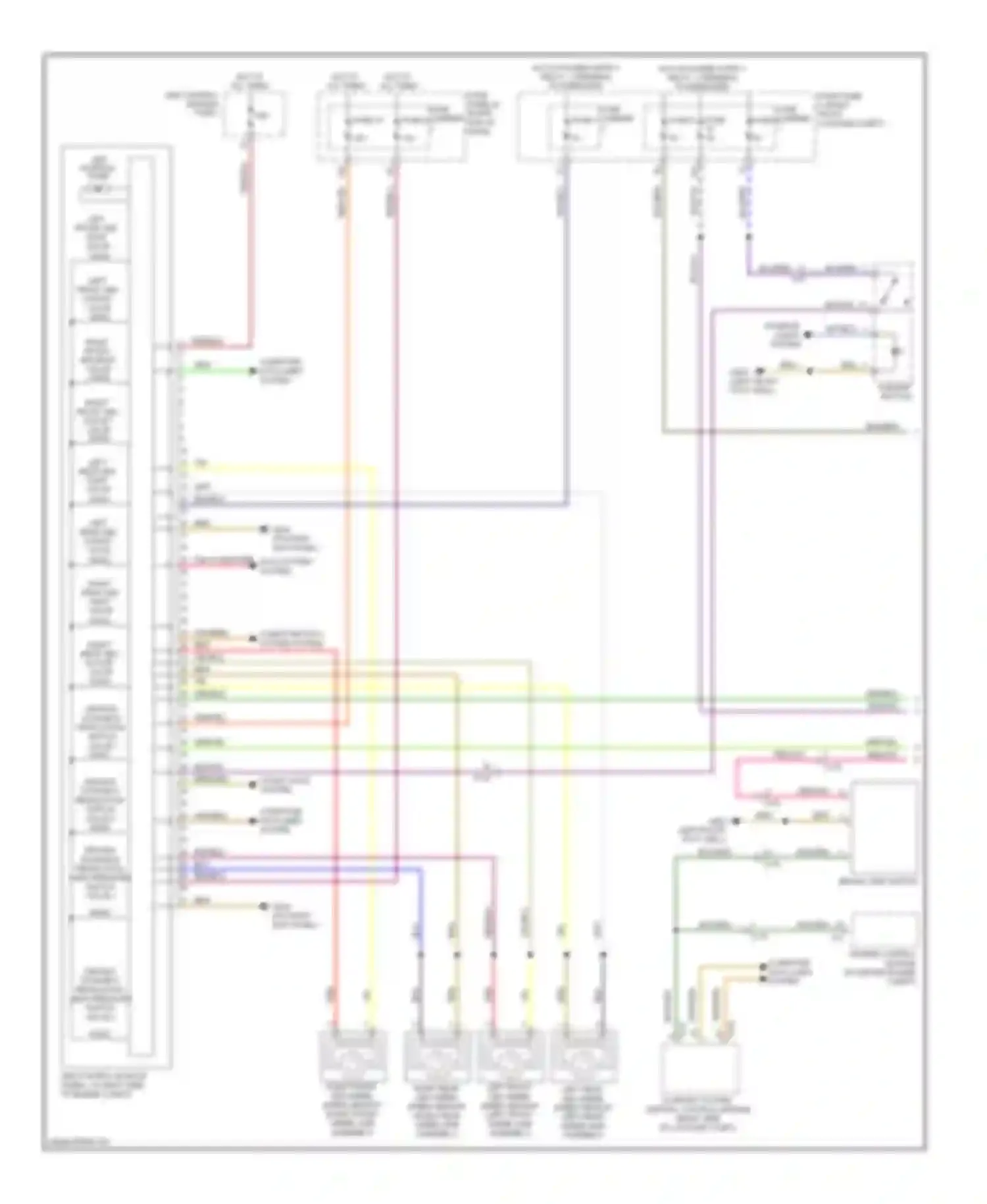 Wiring diagram right rear abs inlet valve for Audi A8 D4 (2010-2014)