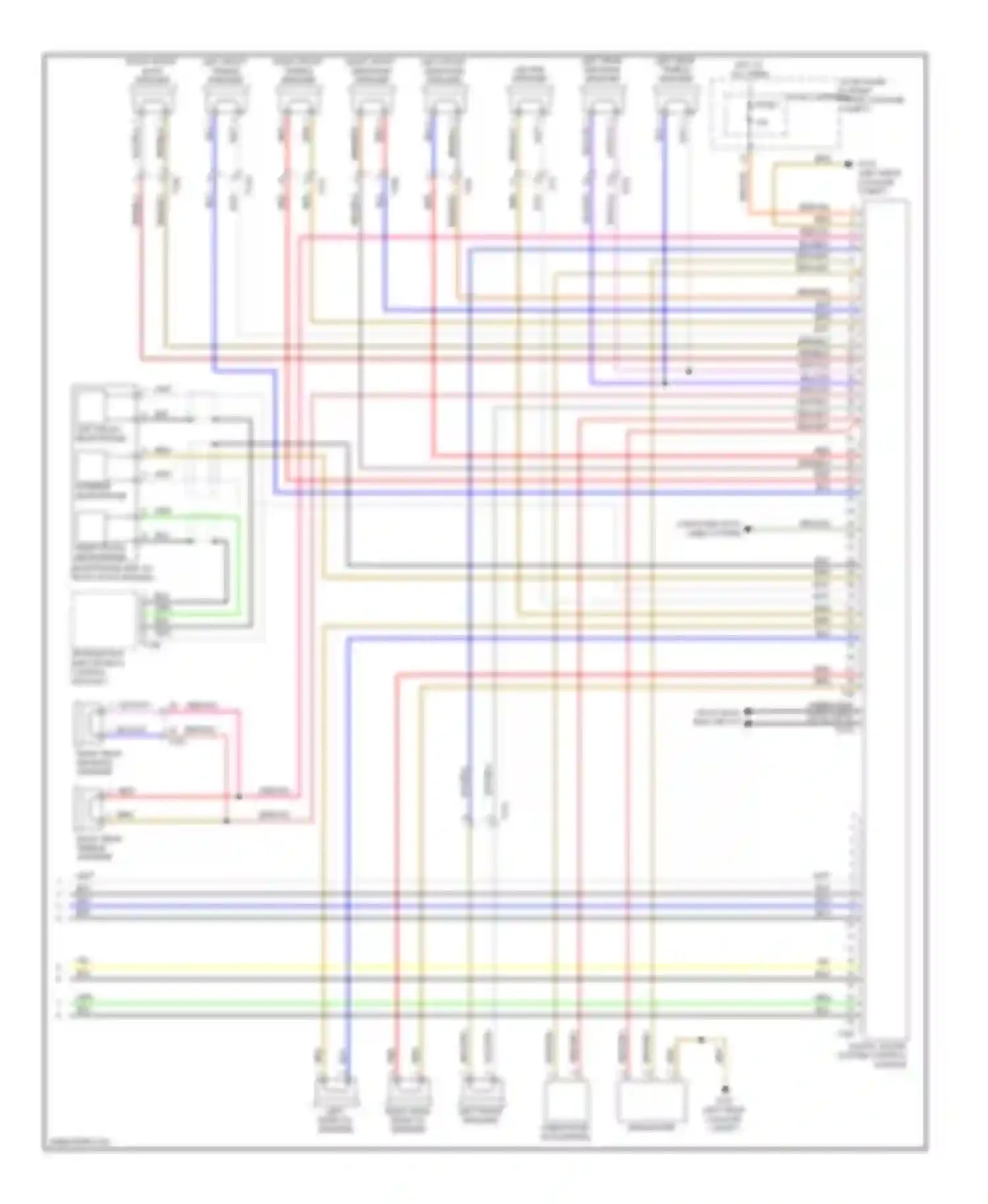 Wiring diagram left effects speaker for Audi A8 D4 (2010-2014) (1 of 1)