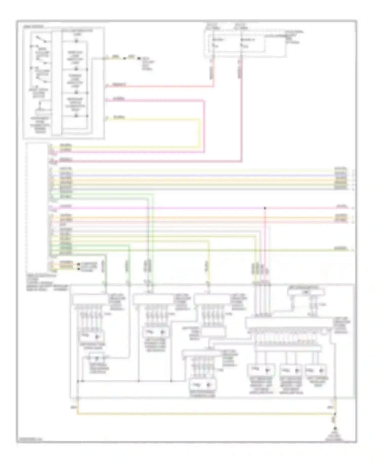 Wiring diagram left led headlamp power output module 4 for Audi A8 D4 (2010-2014) (1 of 1)