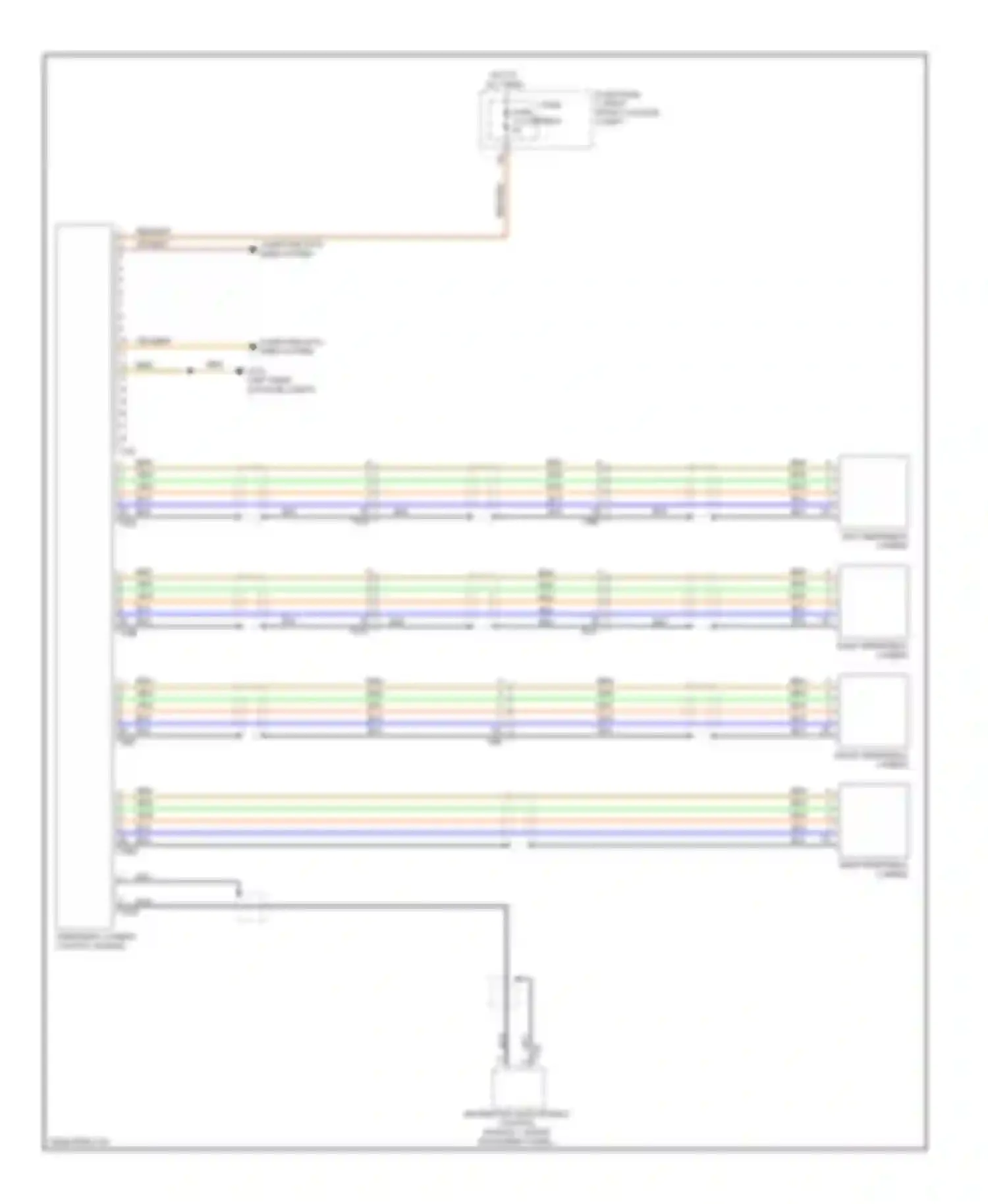 Wiring diagram left peripheral camera for Audi A8 D4 (2010-2014) (1 of 1)
