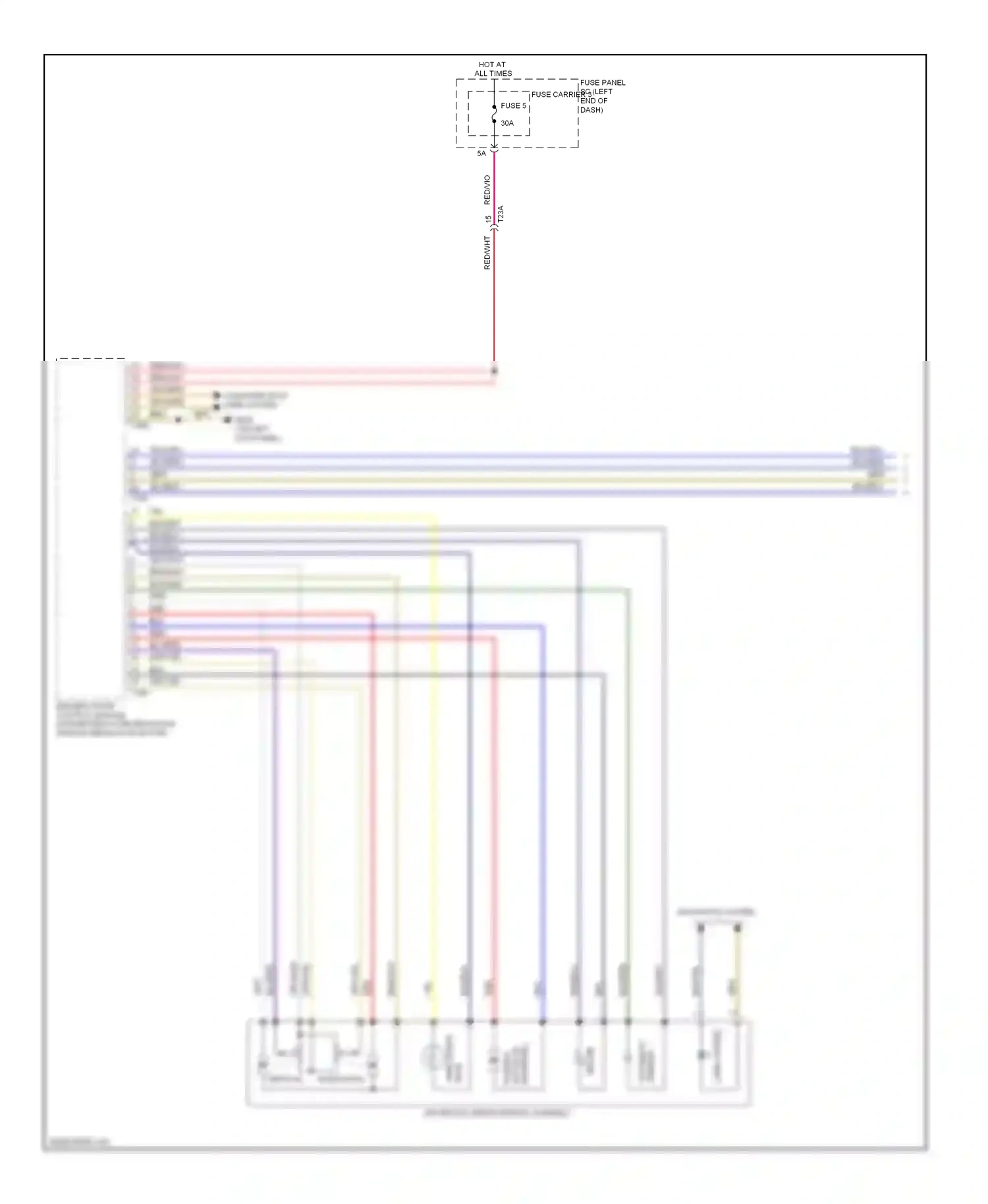 Audi A8 D4 (2010-2014) (on left kick panel) wiring diagram  (27 of 36)