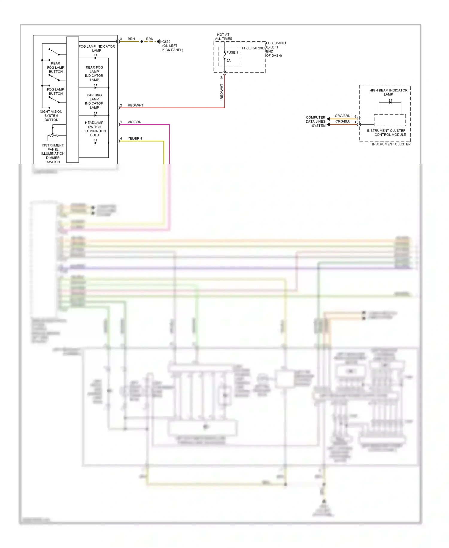 Audi A8 D4 (2010-2014) (on left kick panel) wiring diagram  (13 of 36)