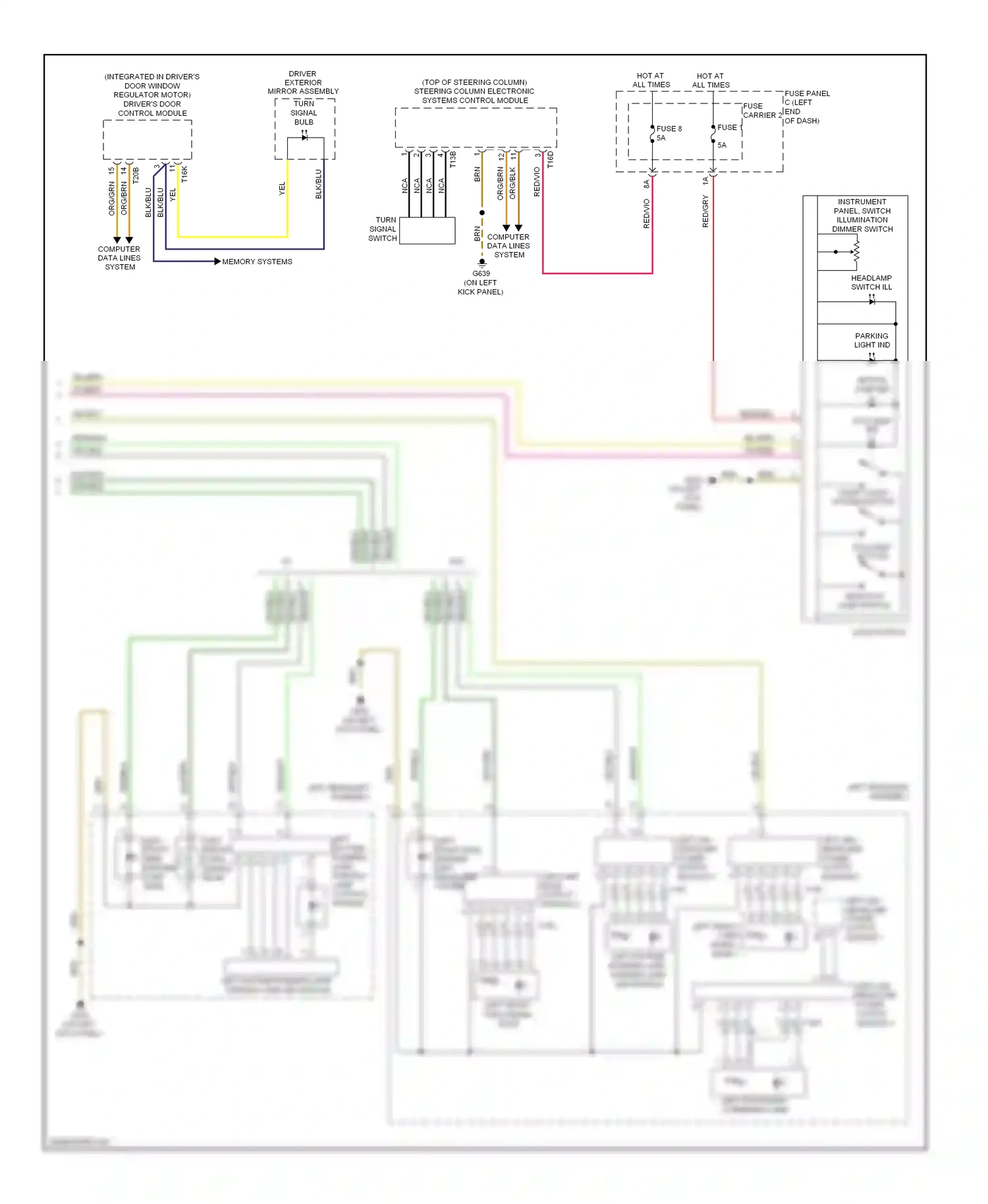 Audi A8 D4 (2010-2014) (on left kick panel) wiring diagram  (11 of 36)
