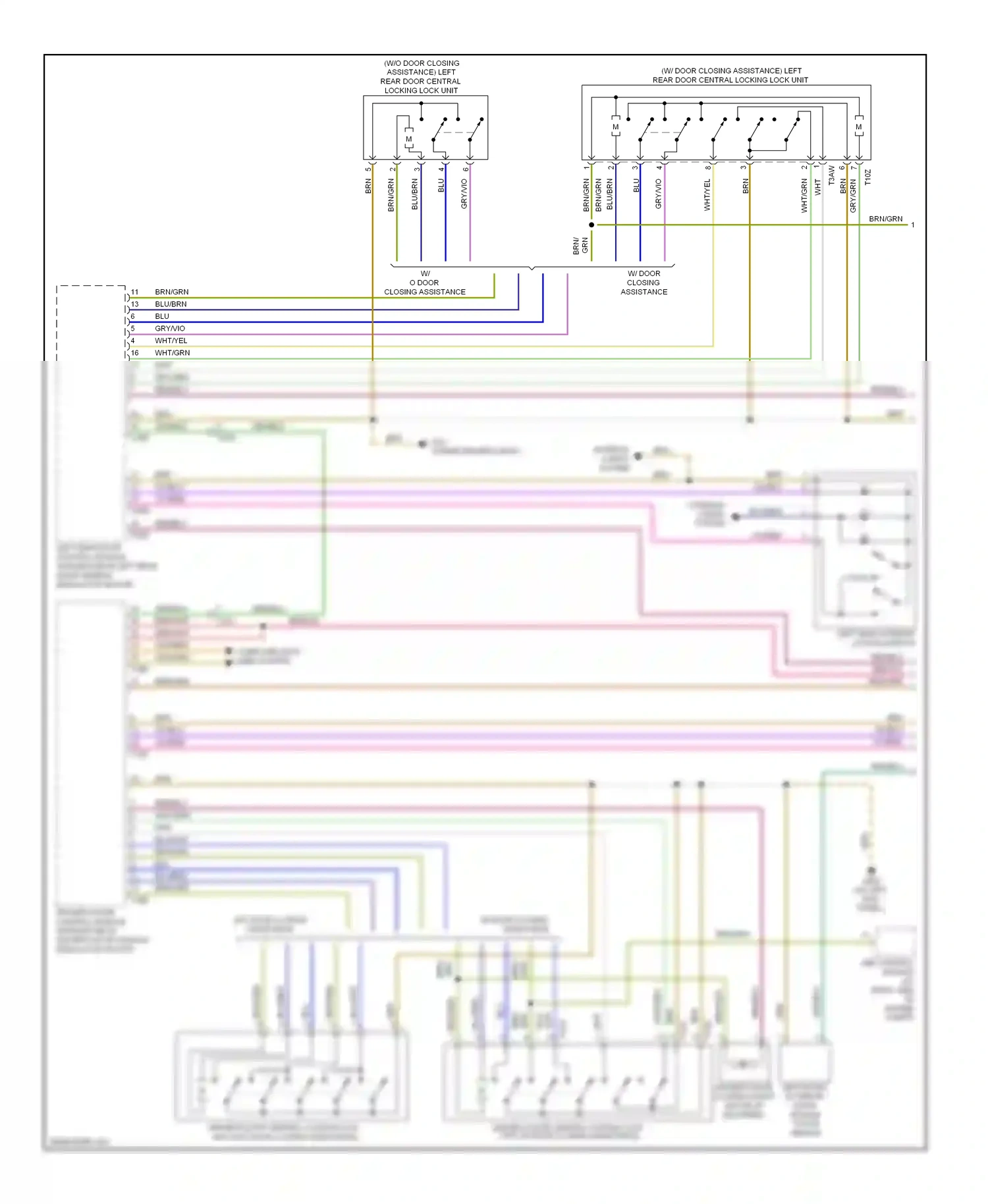 Audi A8 D4 (2010-2014) (on left kick panel) wiring diagram  (2 of 36)